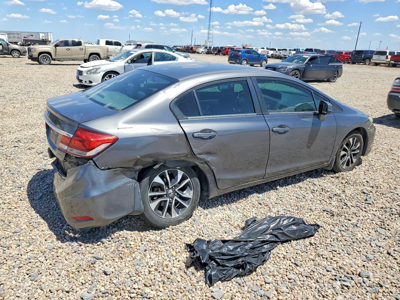 2013 Honda Civic Exl Gray vin: 2HGFB2F97DH543788