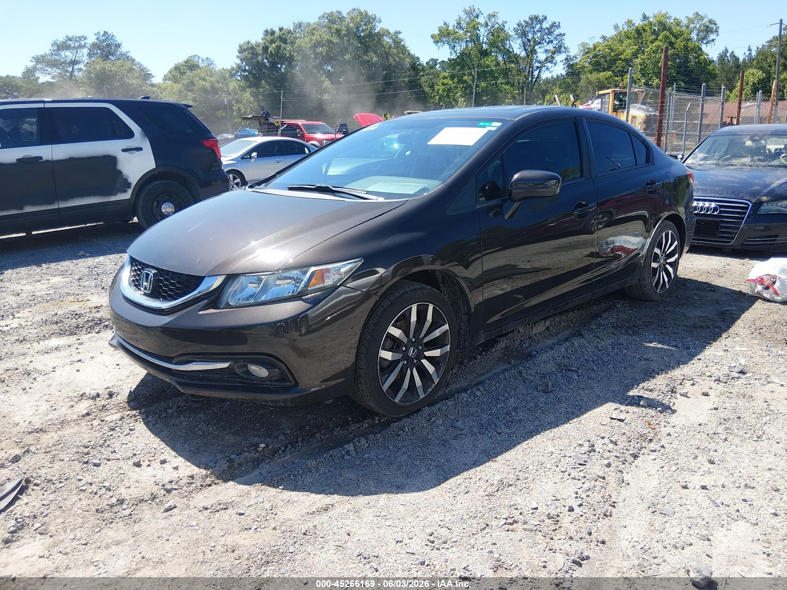 2014 Honda Civic Ex-l Brown vin: 2HGFB2F97EH501753