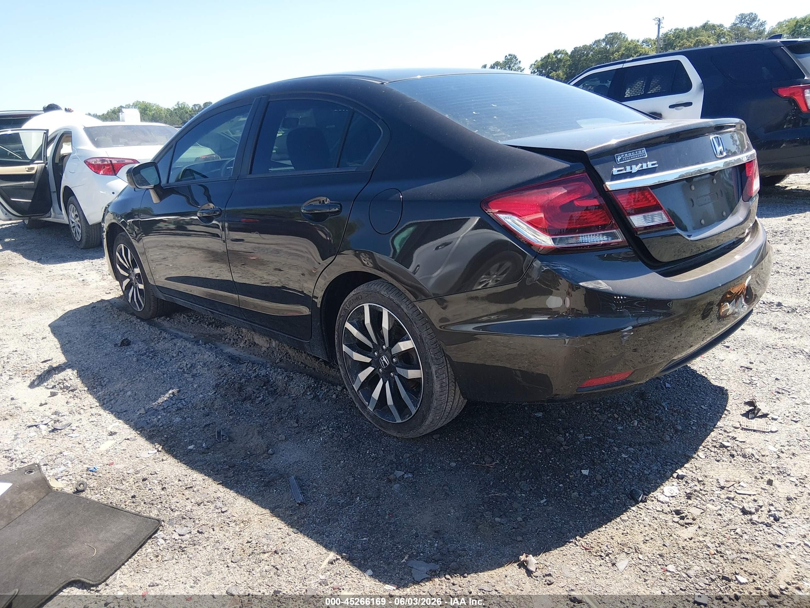 2014 Honda Civic Ex-l Brown vin: 2HGFB2F97EH501753