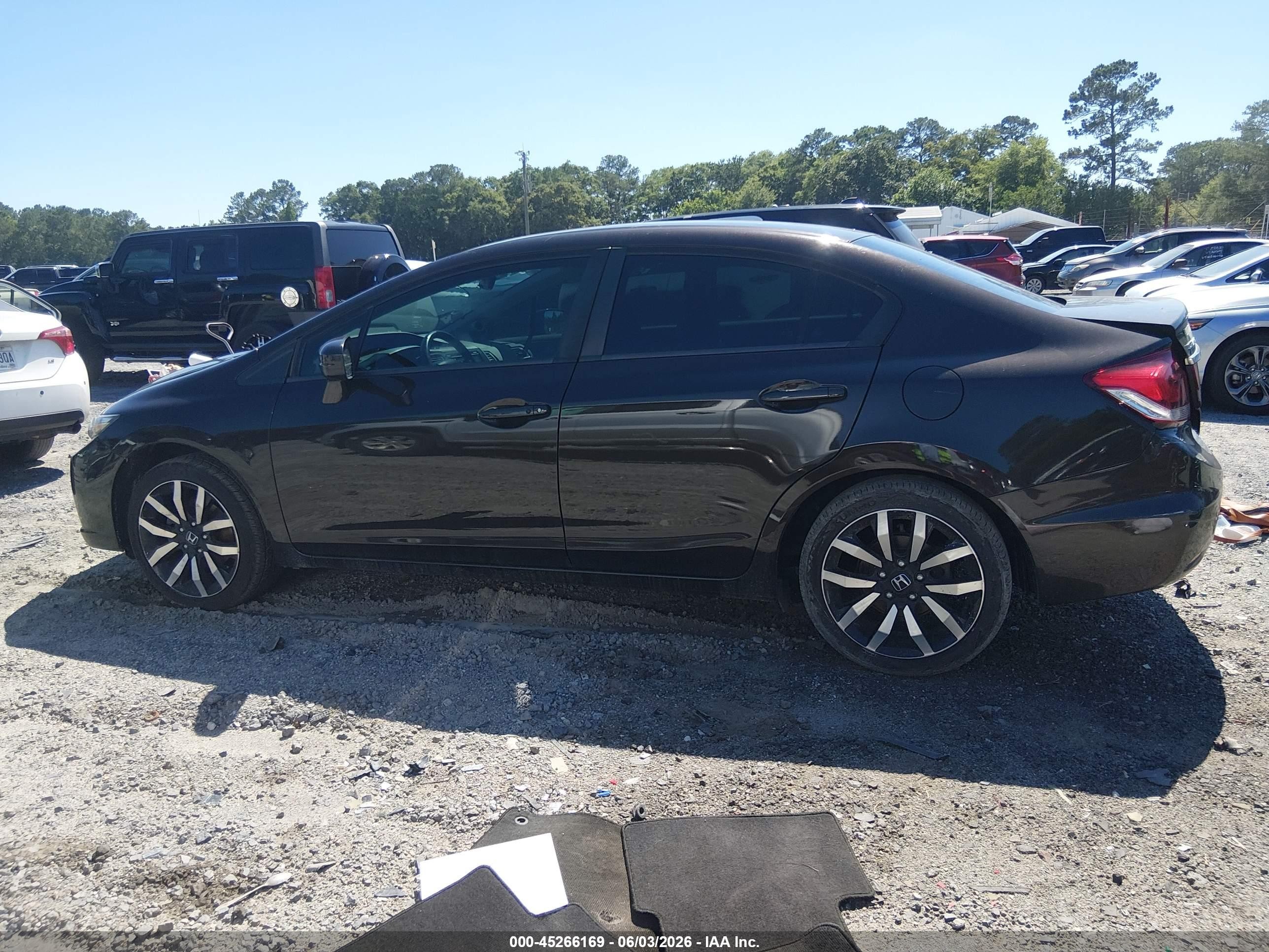 2014 Honda Civic Ex-l Brown vin: 2HGFB2F97EH501753