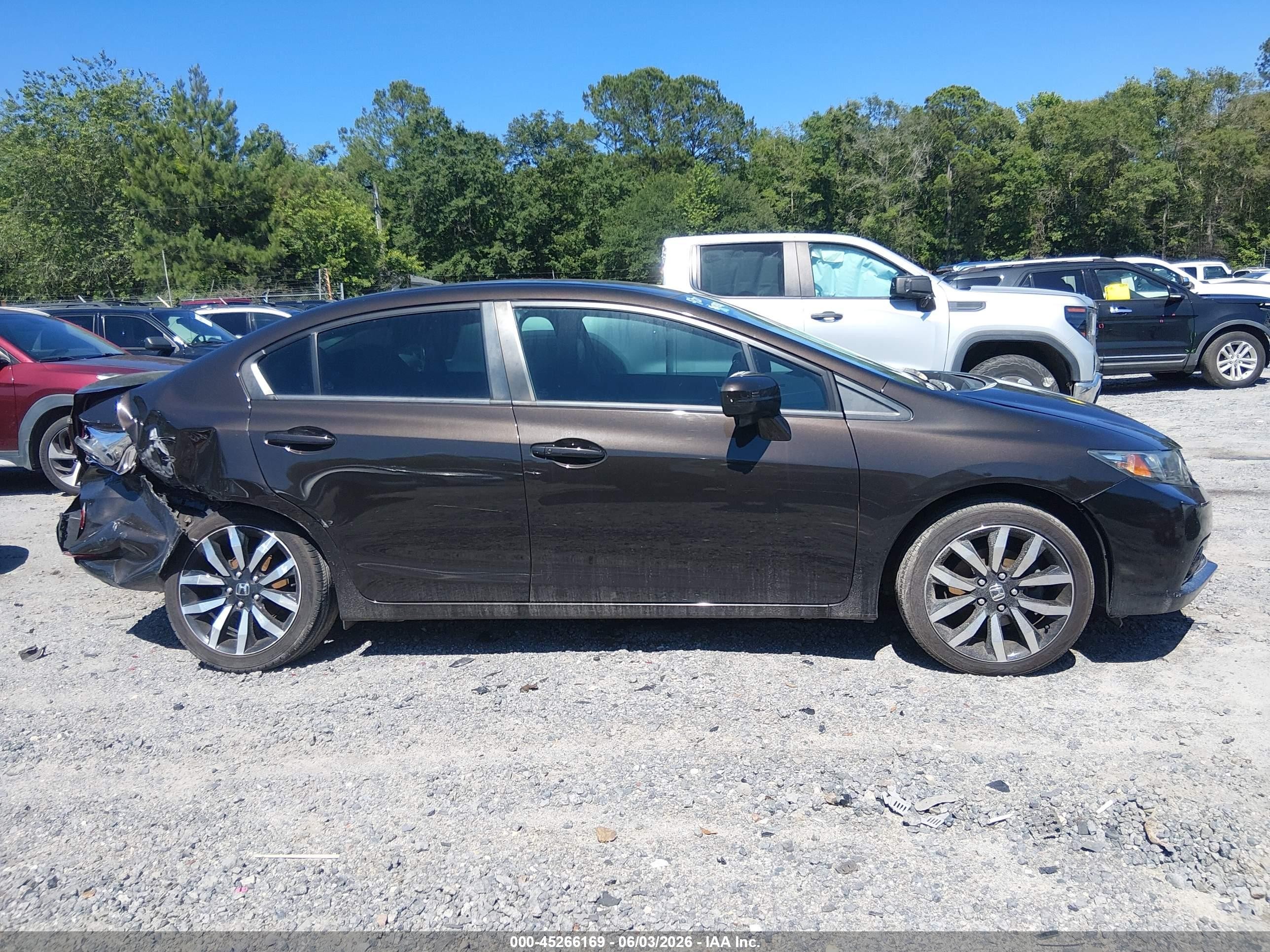 2014 Honda Civic Ex-l Brown vin: 2HGFB2F97EH501753