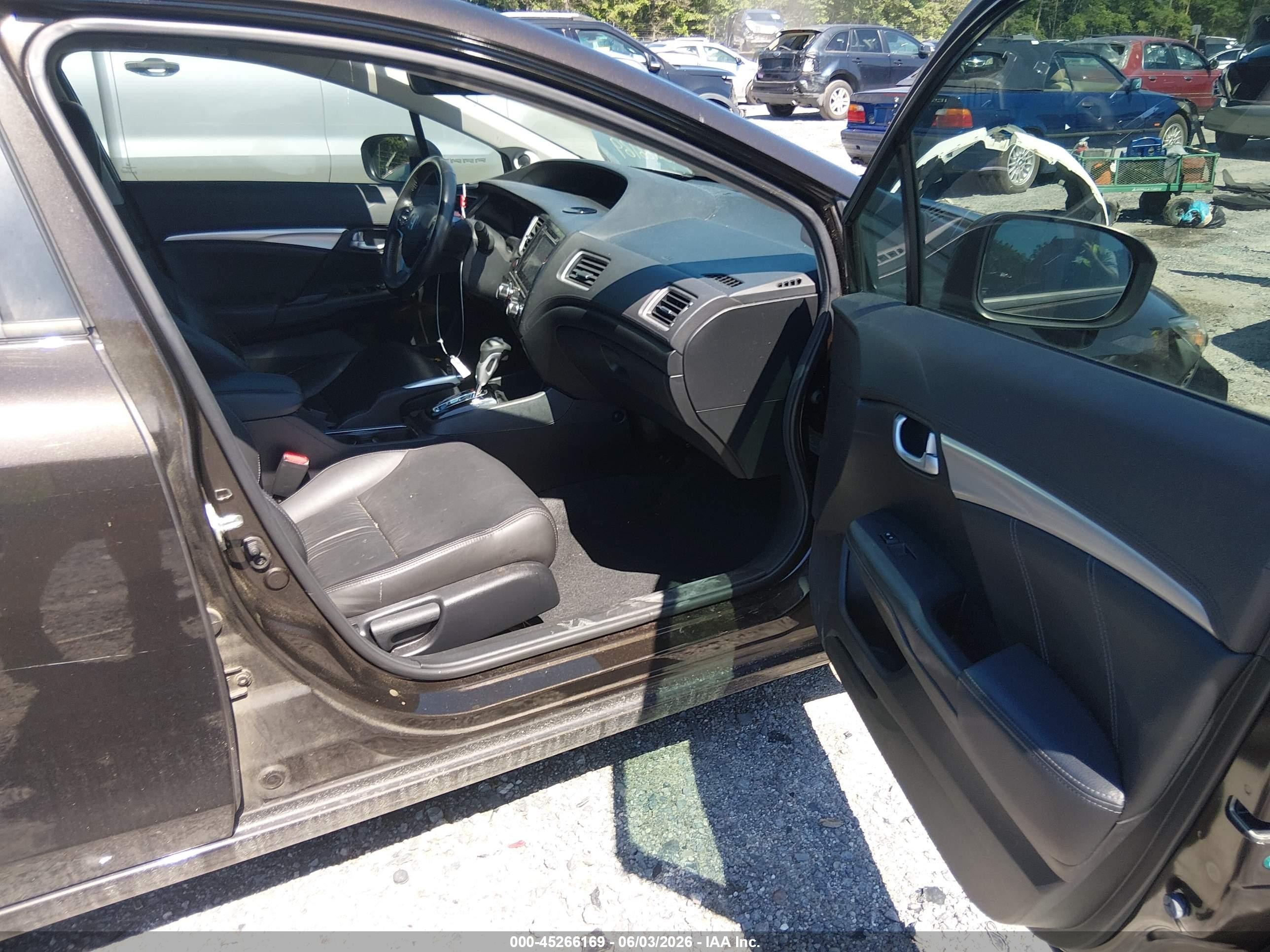 2014 Honda Civic Ex-l Brown vin: 2HGFB2F97EH501753