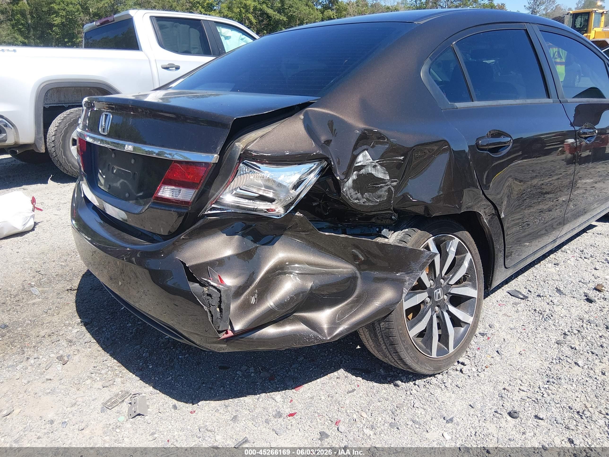 2014 Honda Civic Ex-l Brown vin: 2HGFB2F97EH501753