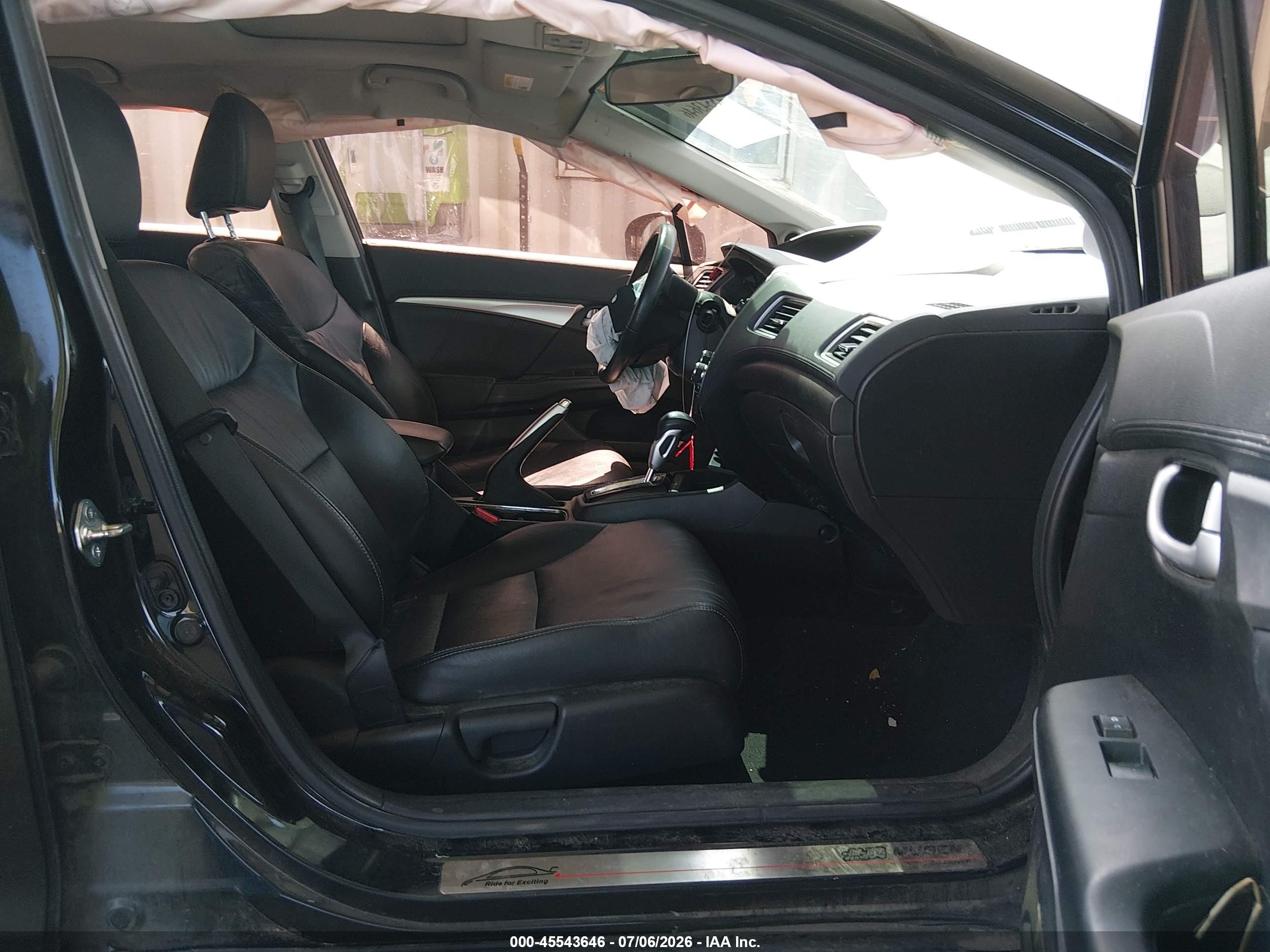 2015 Honda Civic Ex-l Black vin: 2HGFB2F97FH512818