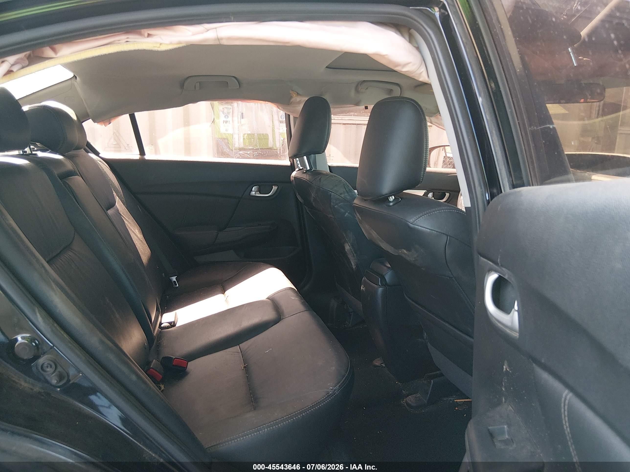 2015 Honda Civic Ex-l Black vin: 2HGFB2F97FH512818