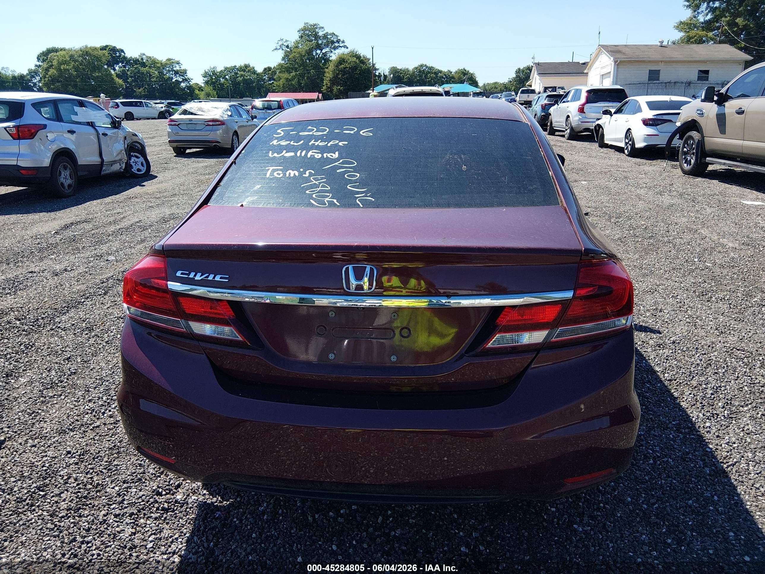 2015 Honda Civic Ex-l Burgundy vin: 2HGFB2F97FH540652