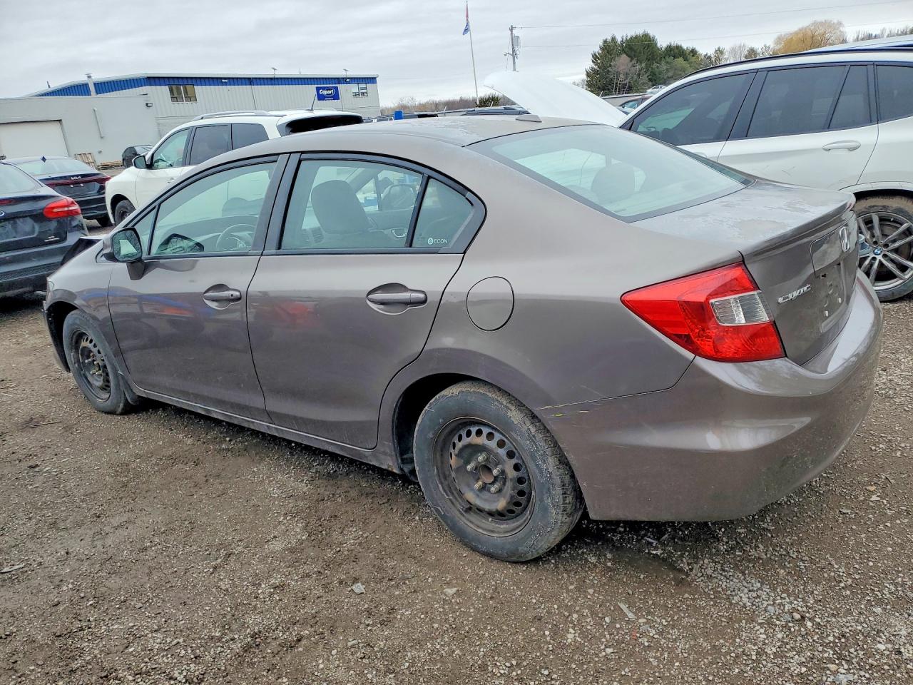 2012 Honda Civic Exl Brown vin: 2HGFB2F98CH015062
