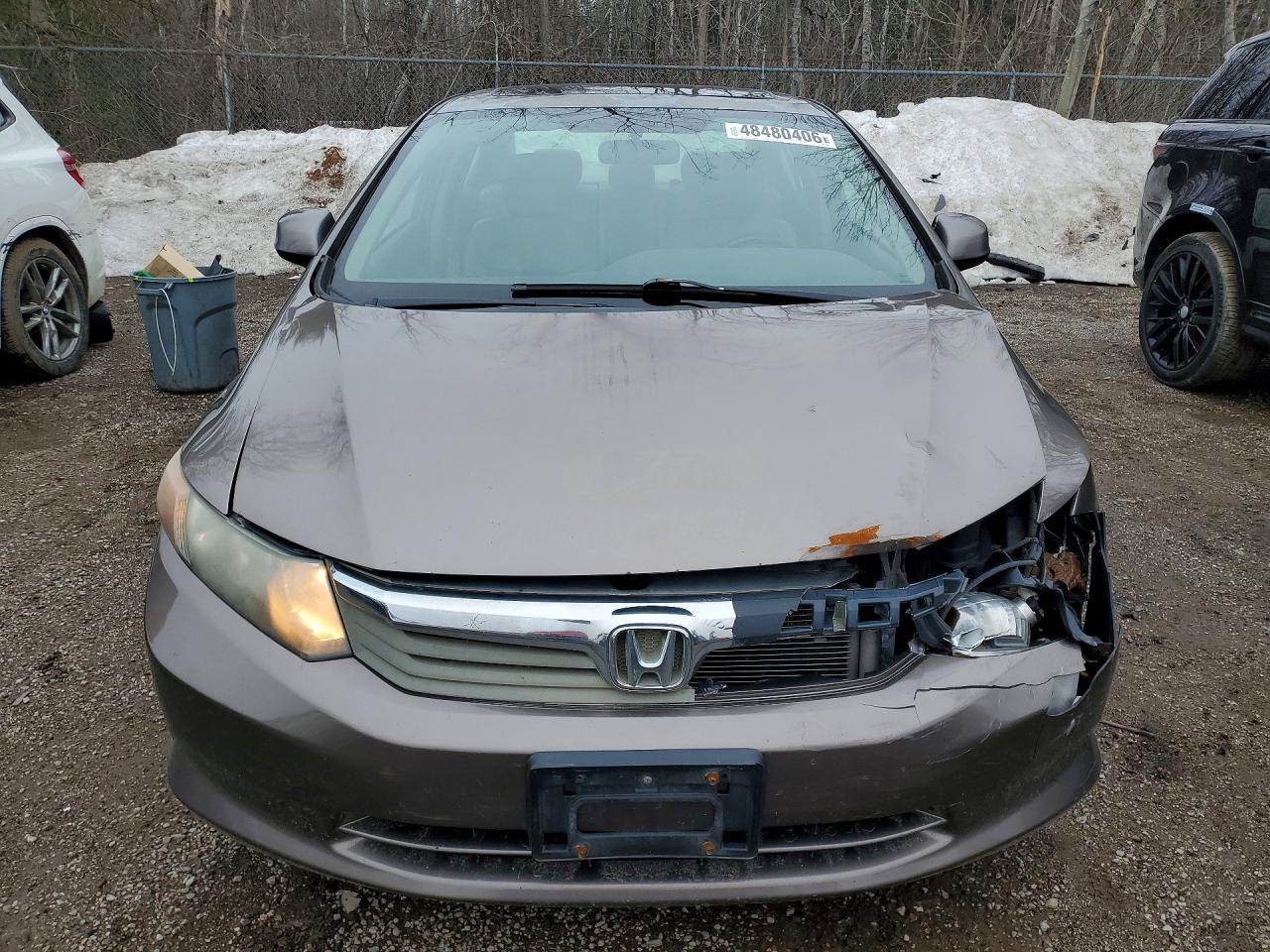 2012 Honda Civic Exl Brown vin: 2HGFB2F98CH015062
