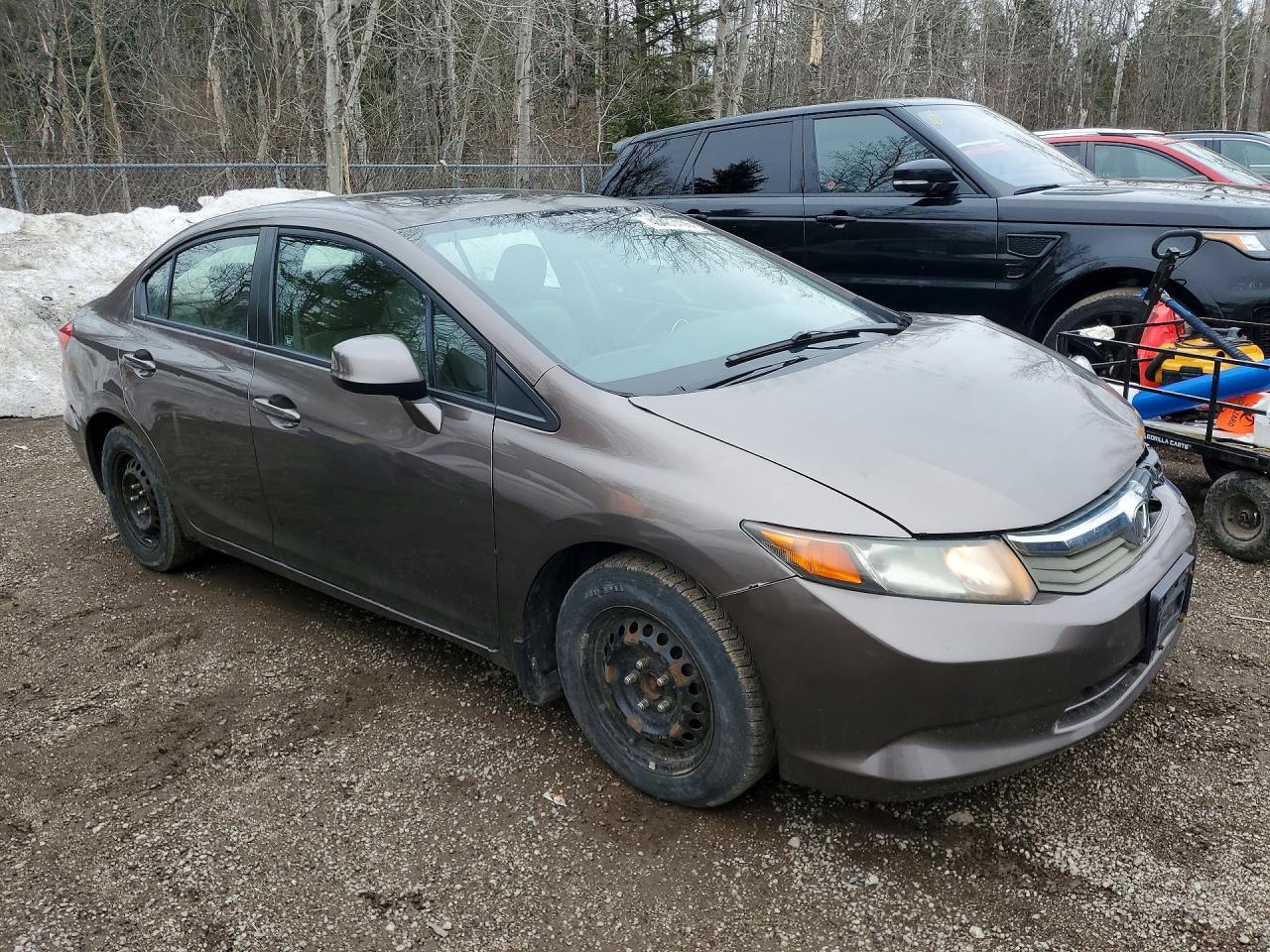 2012 Honda Civic Exl Brown vin: 2HGFB2F98CH015062
