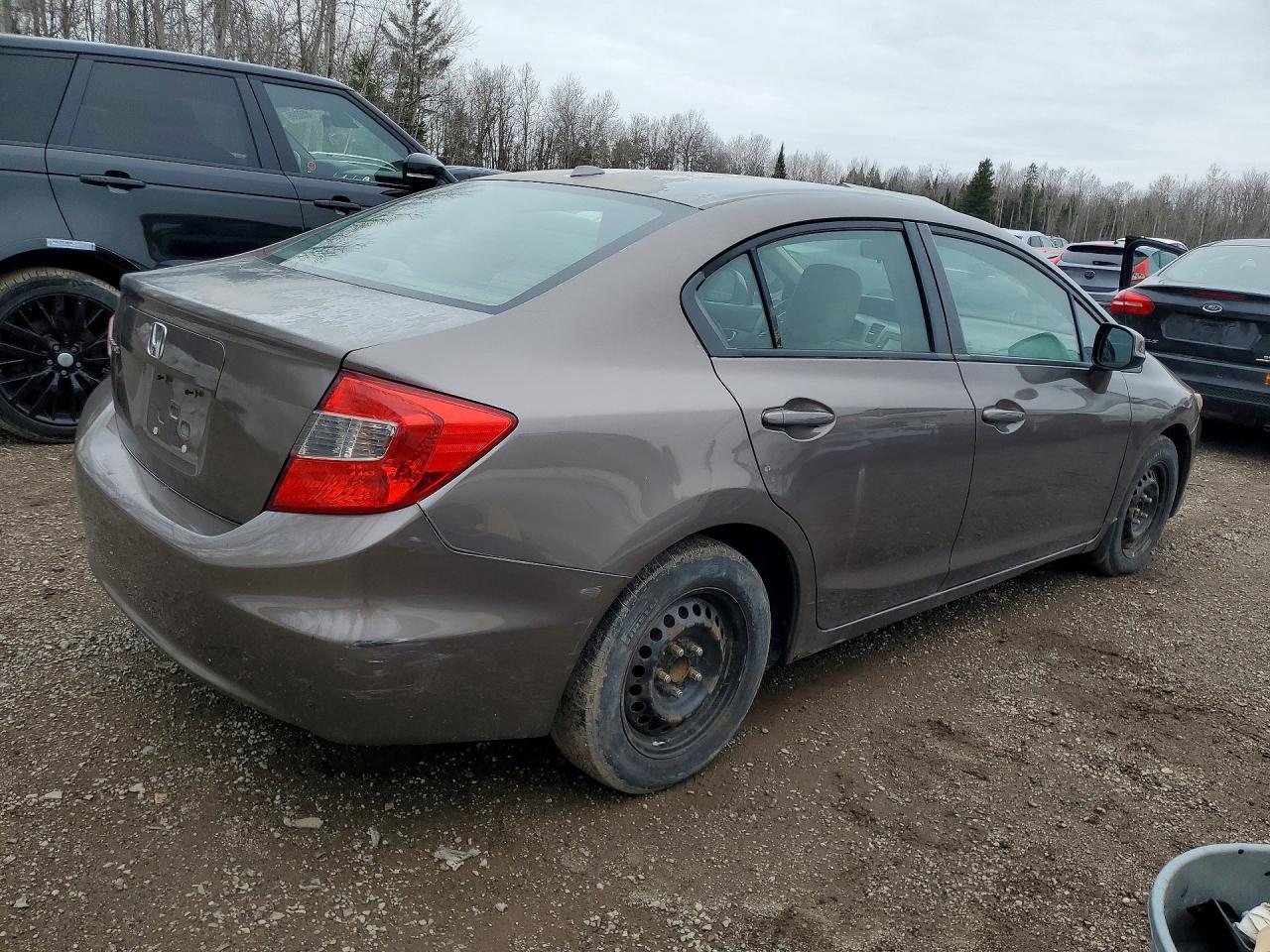 2012 Honda Civic Exl Brown vin: 2HGFB2F98CH015062