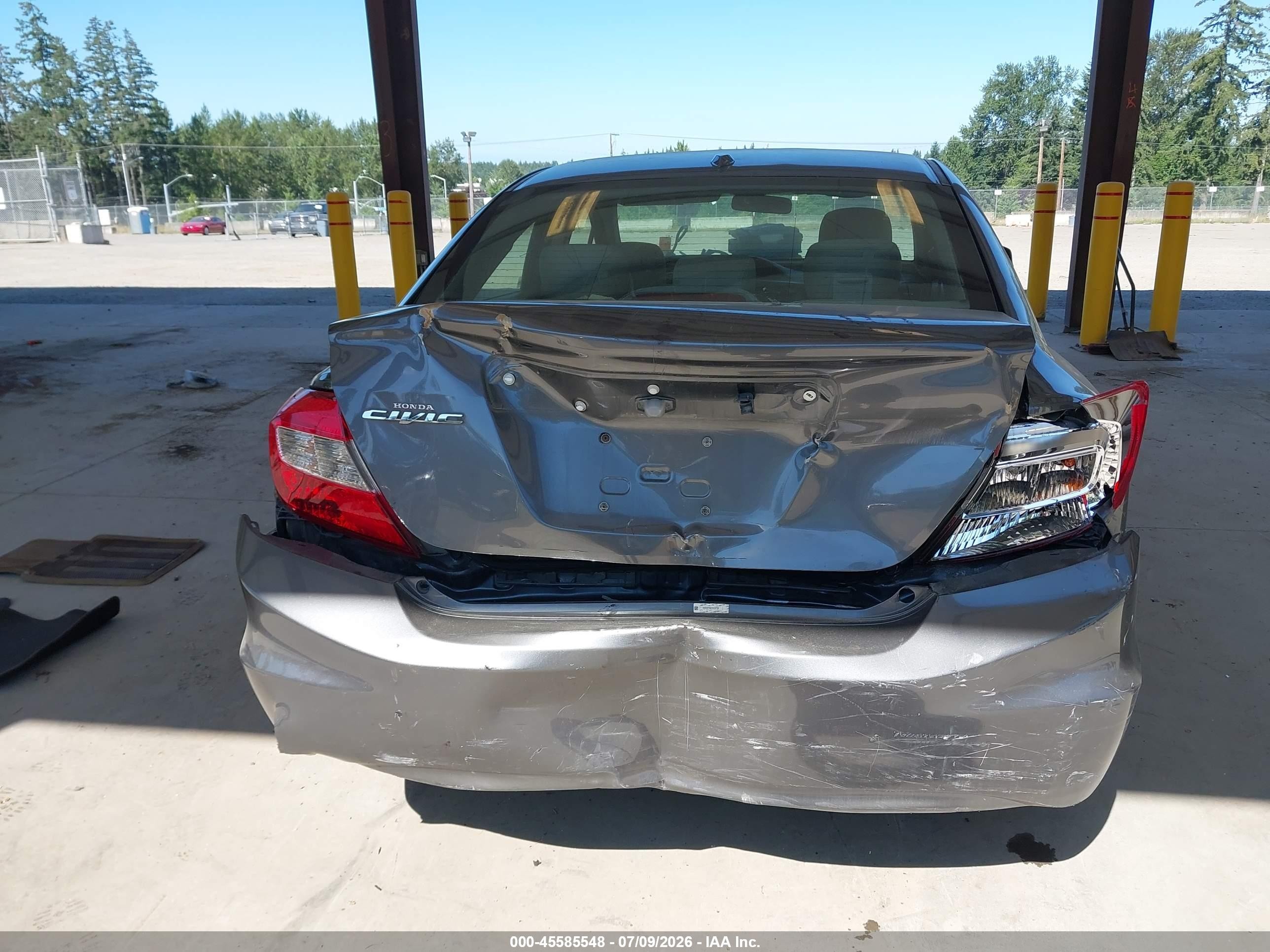2012 Honda Civic Ex-l Gray vin: 2HGFB2F98CH039782