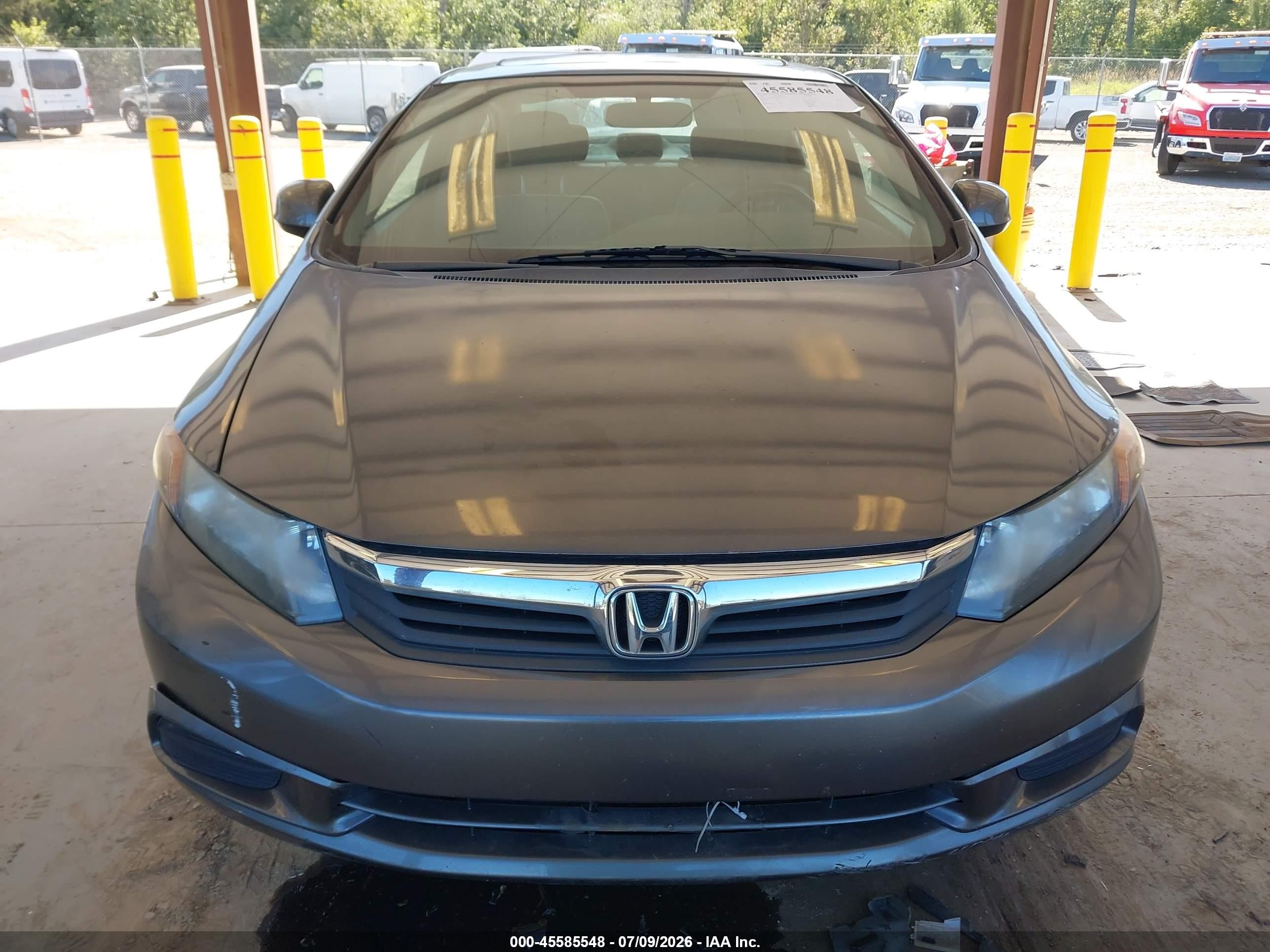 2012 Honda Civic Ex-l Gray vin: 2HGFB2F98CH039782