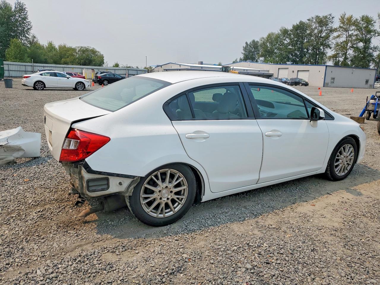 2012 Honda Civic Exl White vin: 2HGFB2F98CH307908