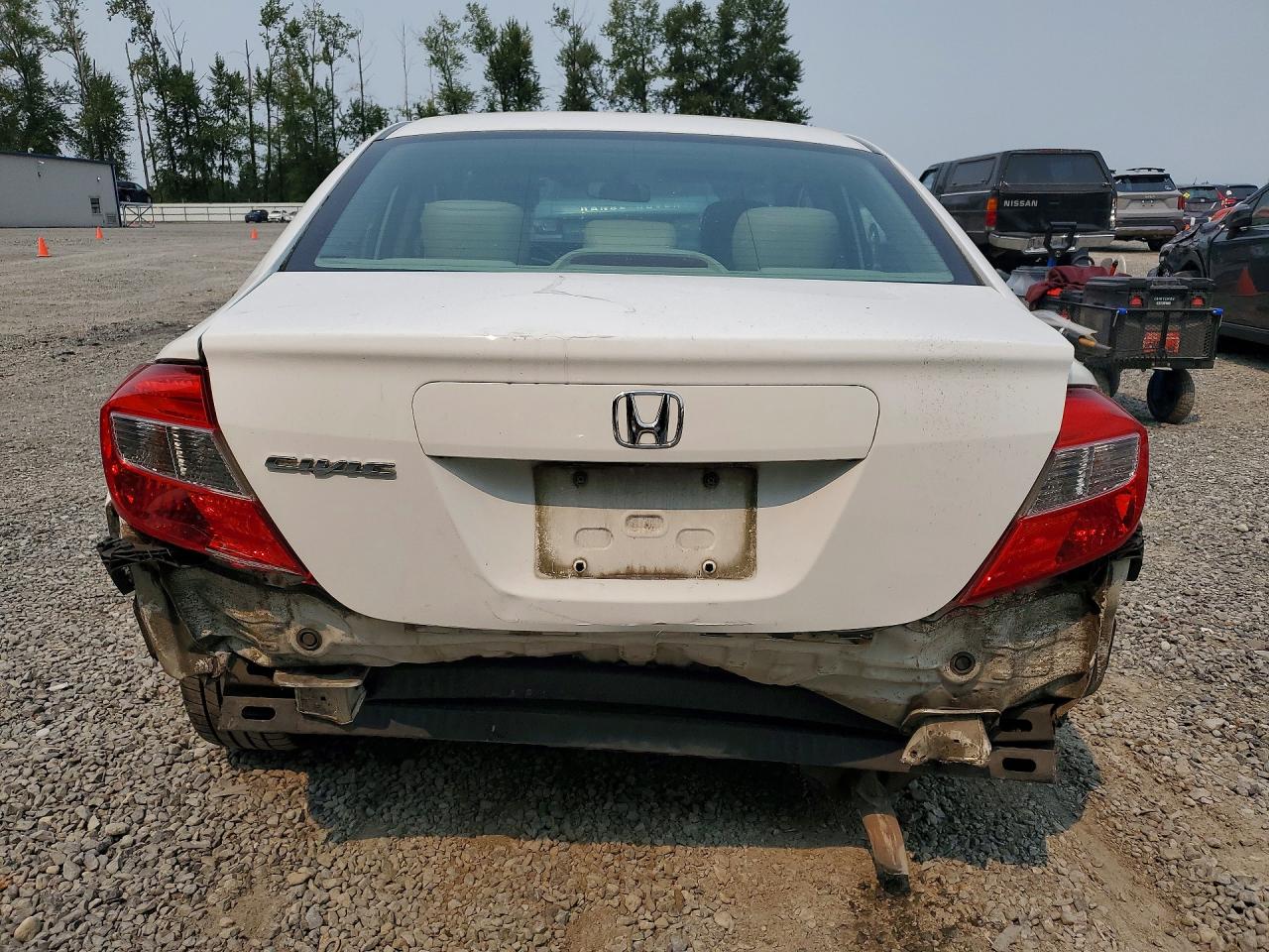 2012 Honda Civic Exl White vin: 2HGFB2F98CH307908