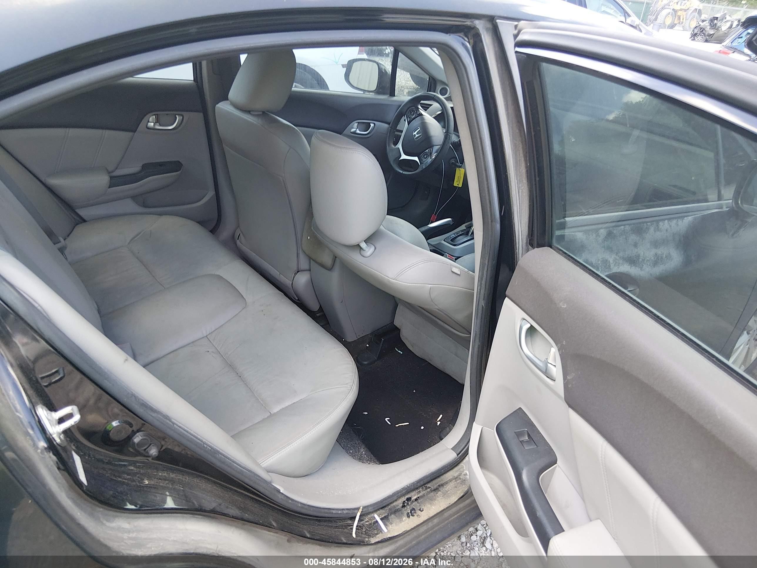 2012 Honda Civic Ex-l Black vin: 2HGFB2F98CH529106