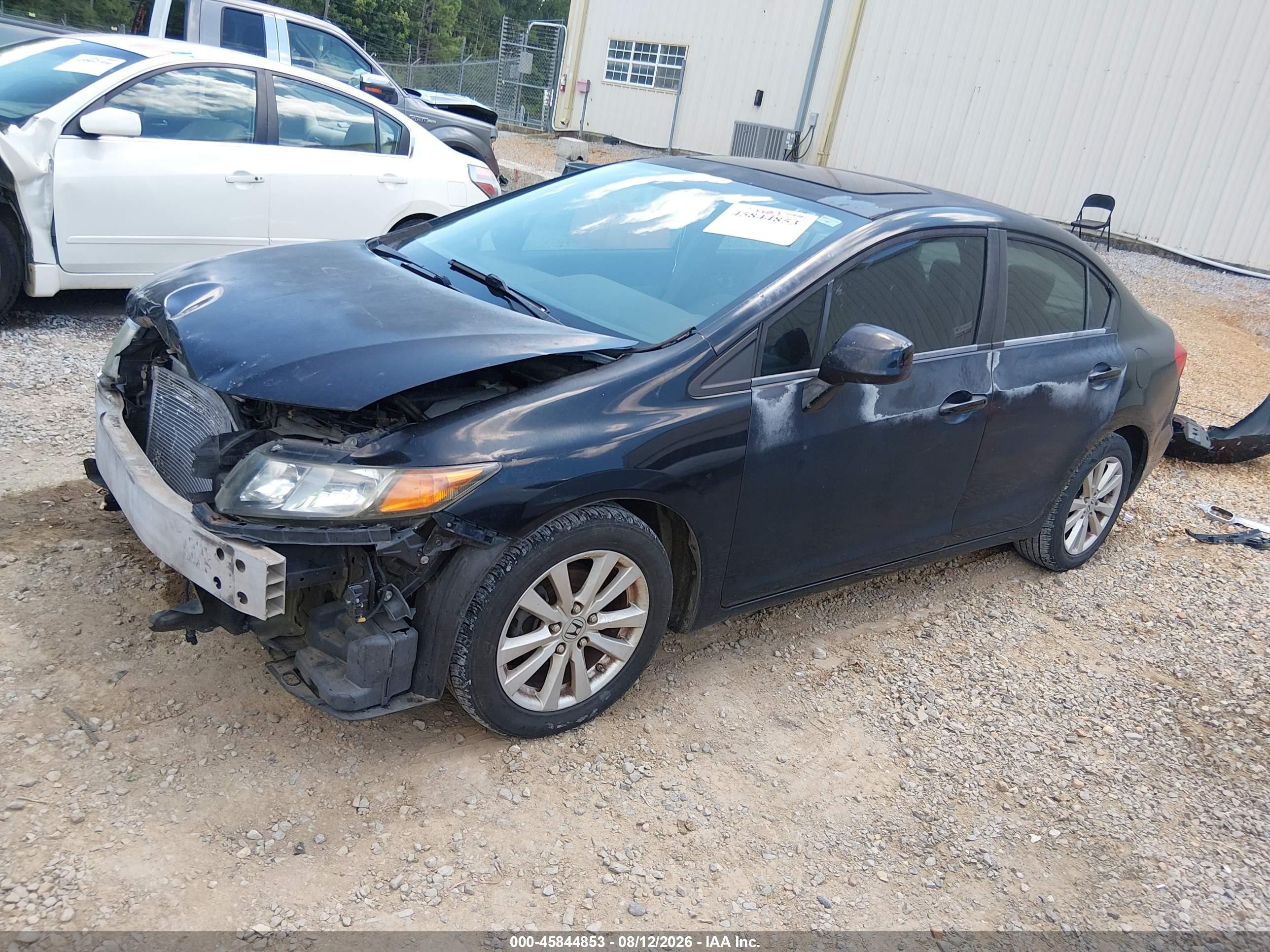 2012 Honda Civic Ex-l Black vin: 2HGFB2F98CH529106