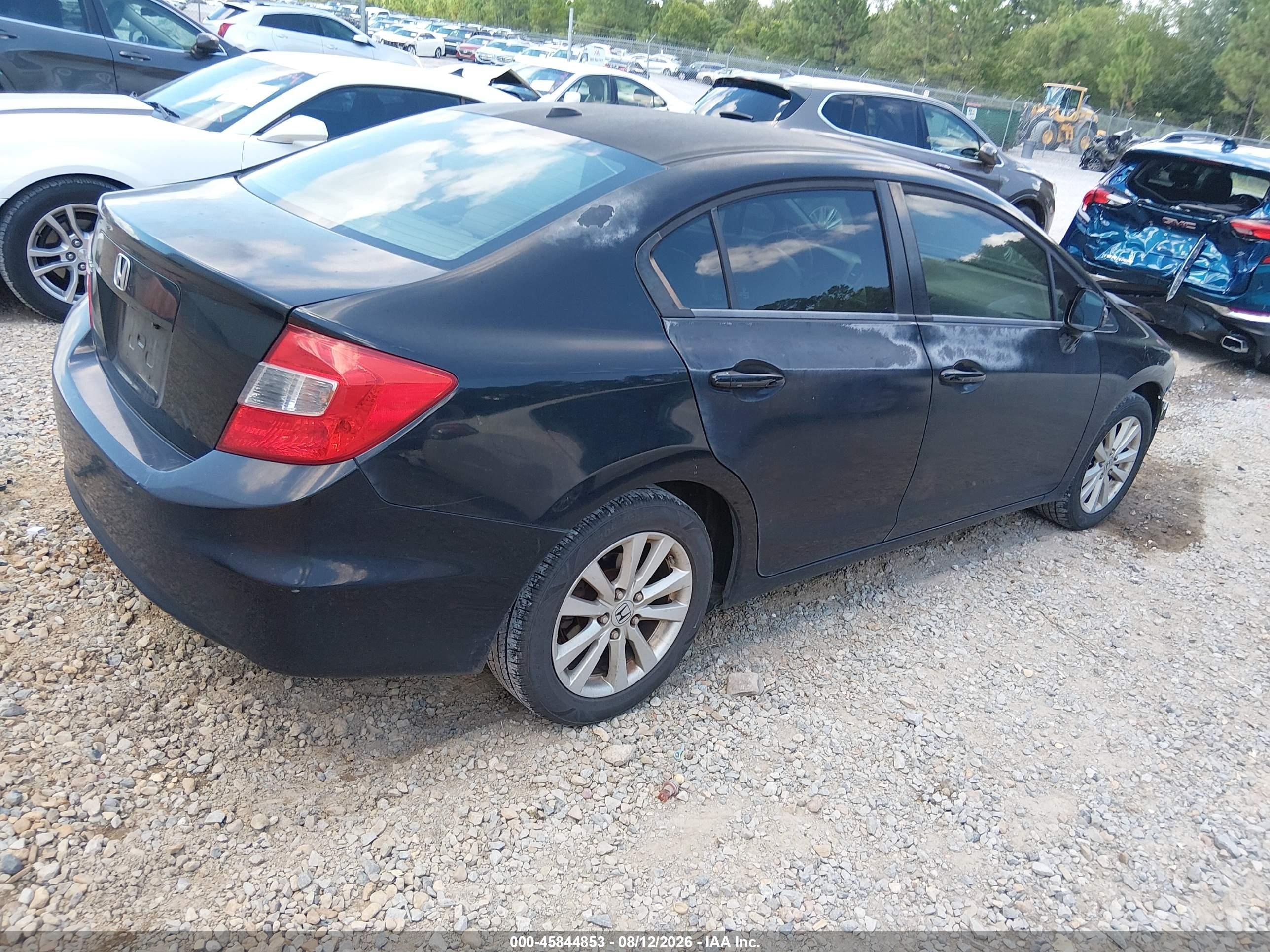 2012 Honda Civic Ex-l Black vin: 2HGFB2F98CH529106