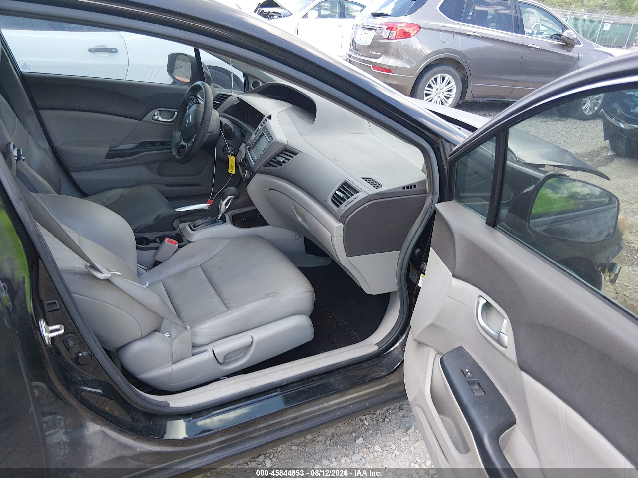 2012 Honda Civic Ex-l Black vin: 2HGFB2F98CH529106