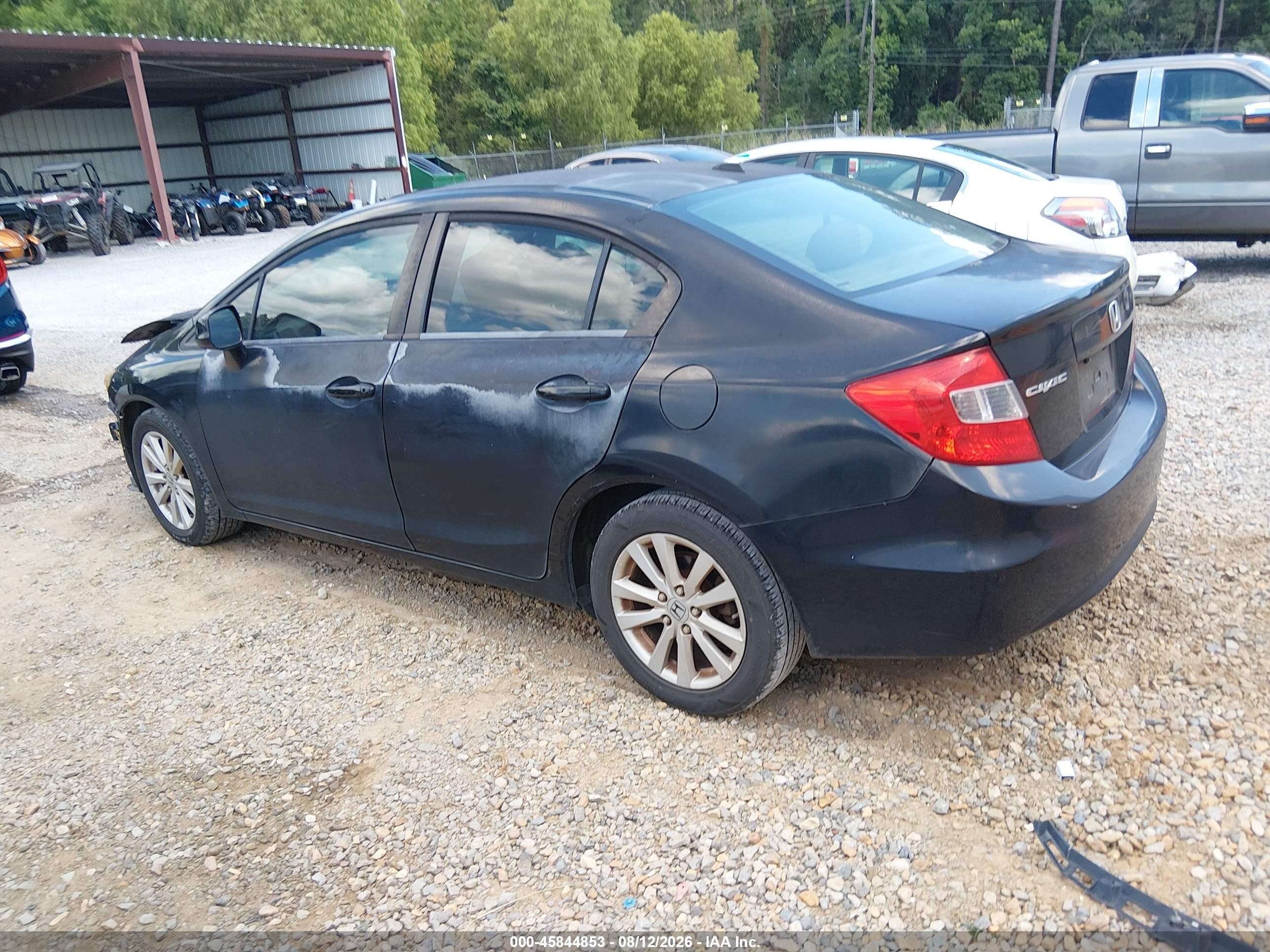 2012 Honda Civic Ex-l Black vin: 2HGFB2F98CH529106