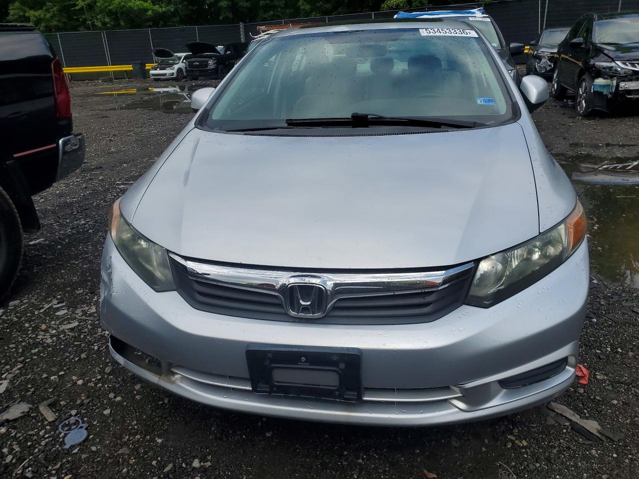 2012 Honda Civic Exl Silver vin: 2HGFB2F98CH536900