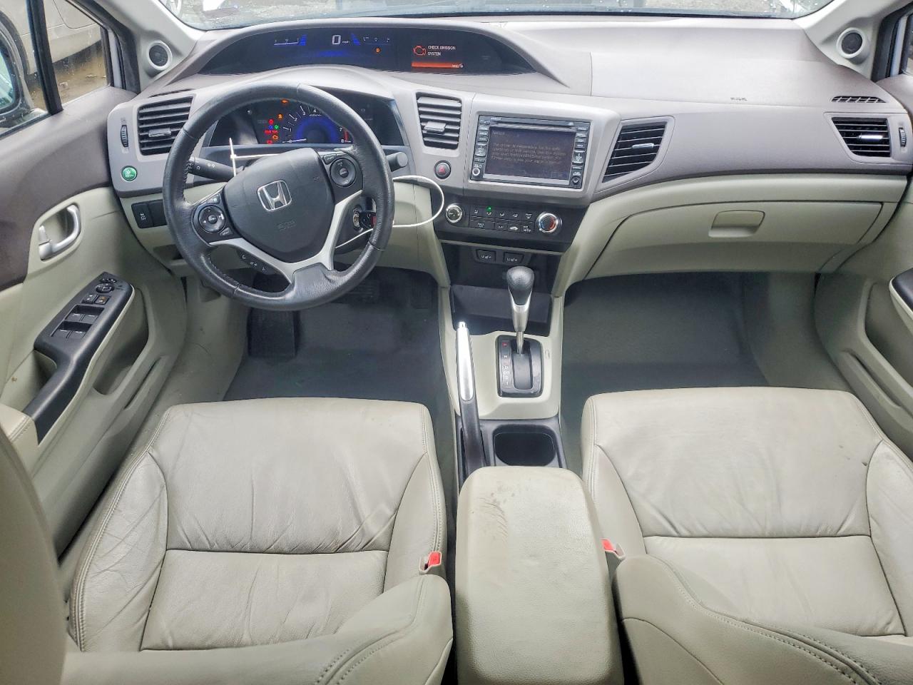 2012 Honda Civic Exl Silver vin: 2HGFB2F98CH536900