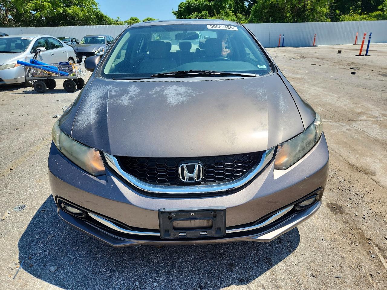 2013 Honda Civic Exl Gray vin: 2HGFB2F98DH515000