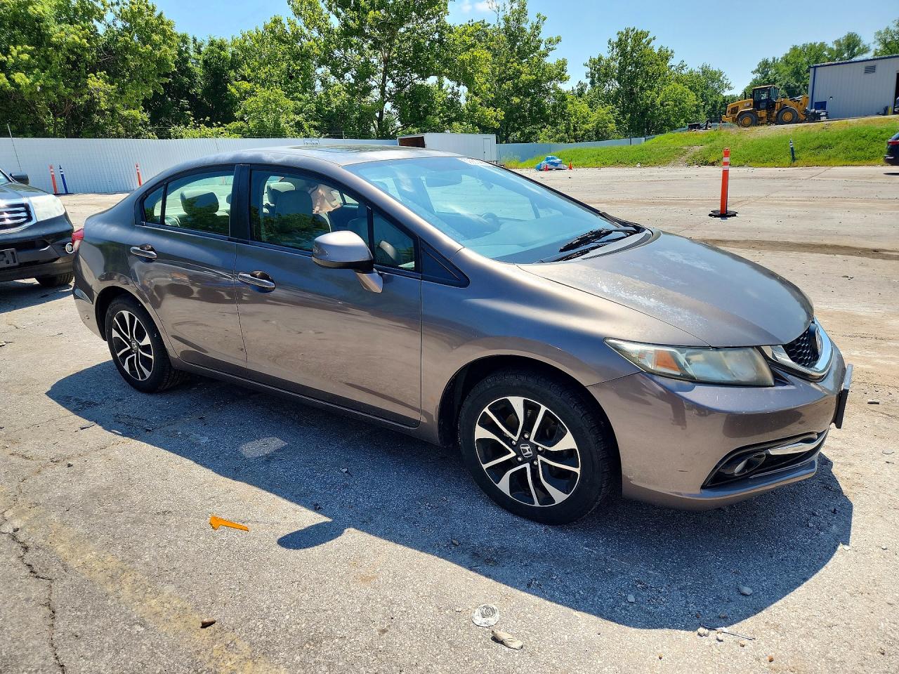 2013 Honda Civic Exl Gray vin: 2HGFB2F98DH515000