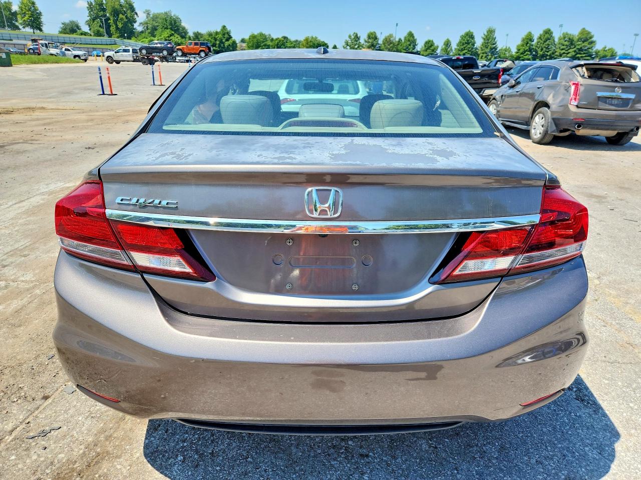 2013 Honda Civic Exl Gray vin: 2HGFB2F98DH515000