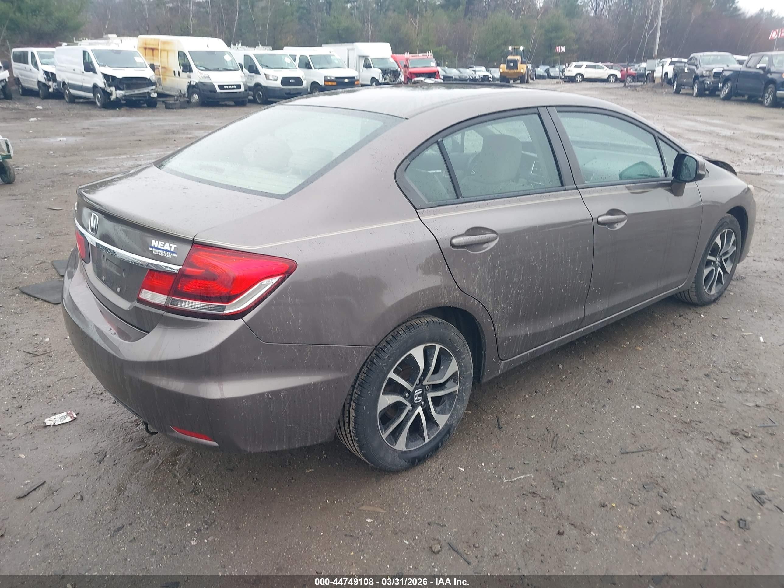 2013 Honda Civic Ex-l Beige vin: 2HGFB2F98DH530886