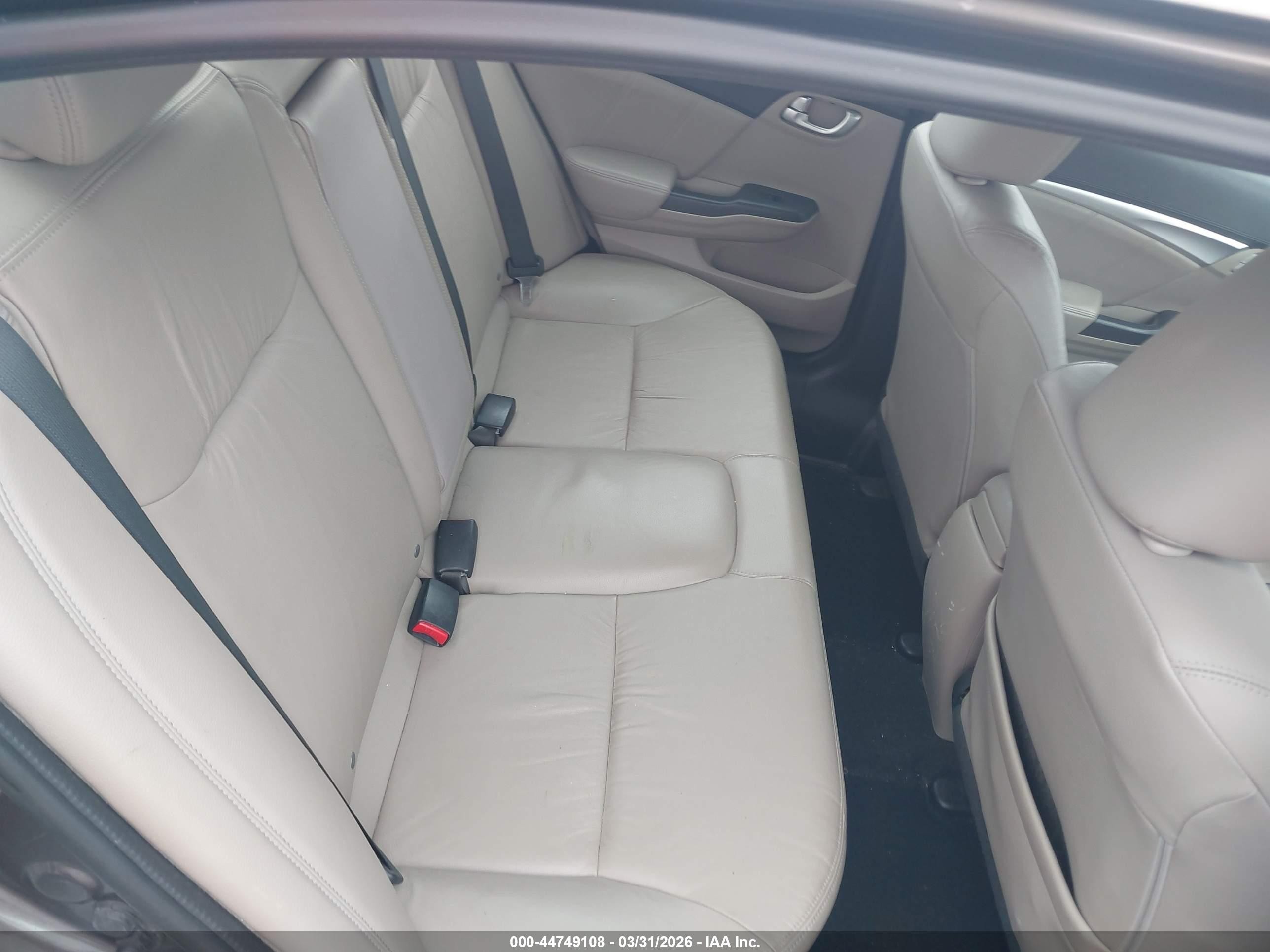 2013 Honda Civic Ex-l Beige vin: 2HGFB2F98DH530886