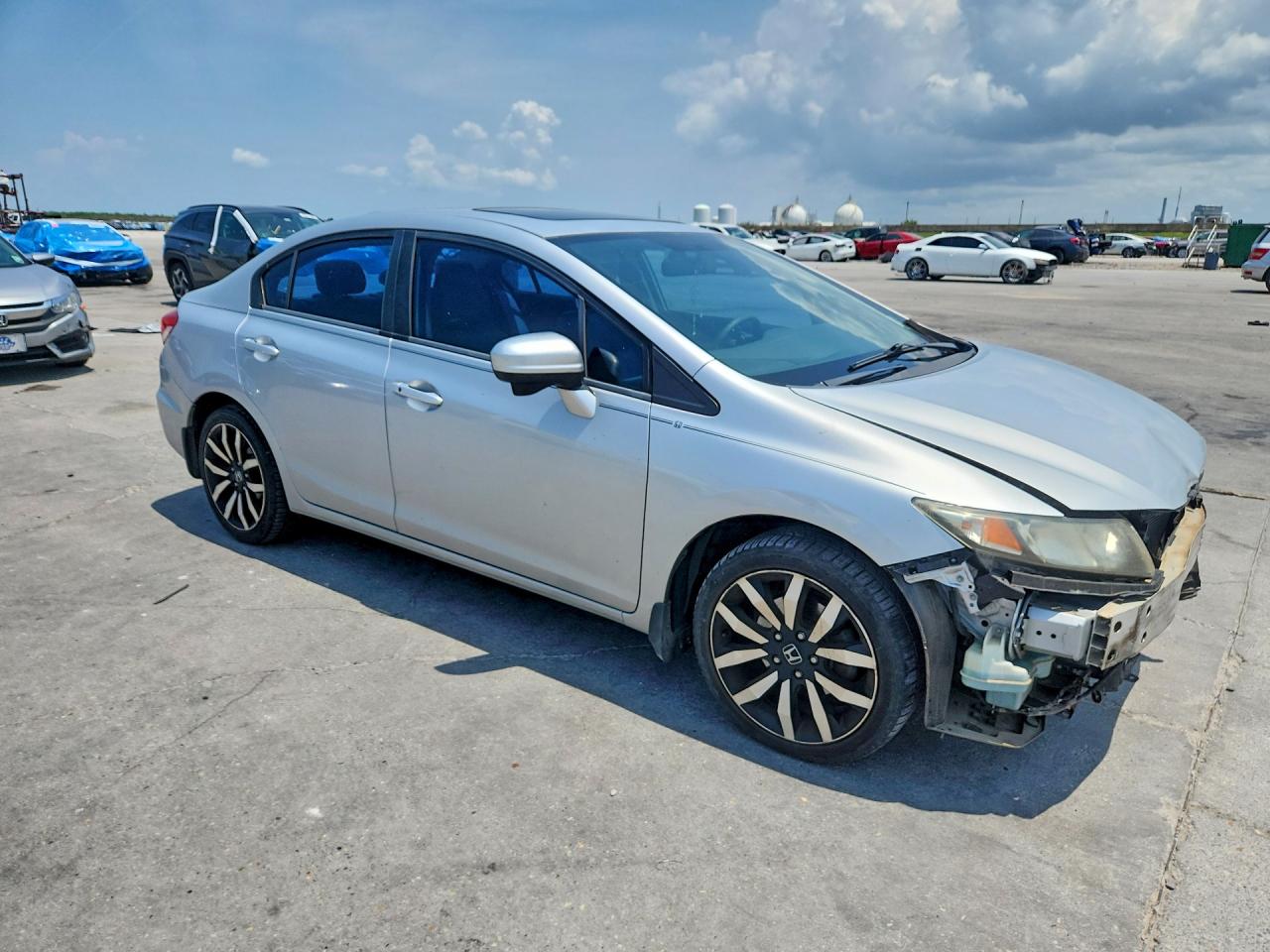 2015 Honda Civic Exl Серебряный vin: 2HGFB2F98FH516232