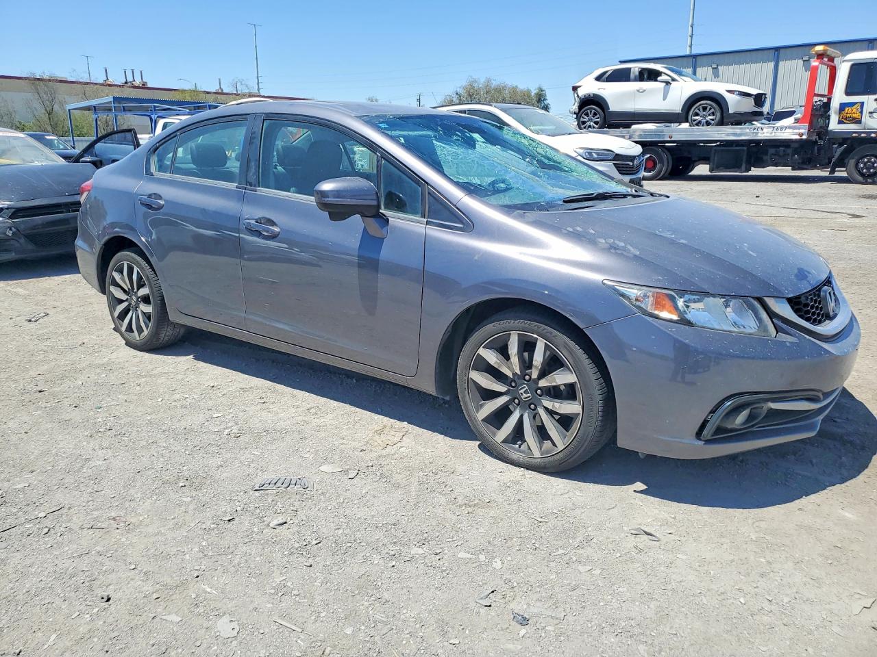 2015 Honda Civic Exl Gray vin: 2HGFB2F98FH537419