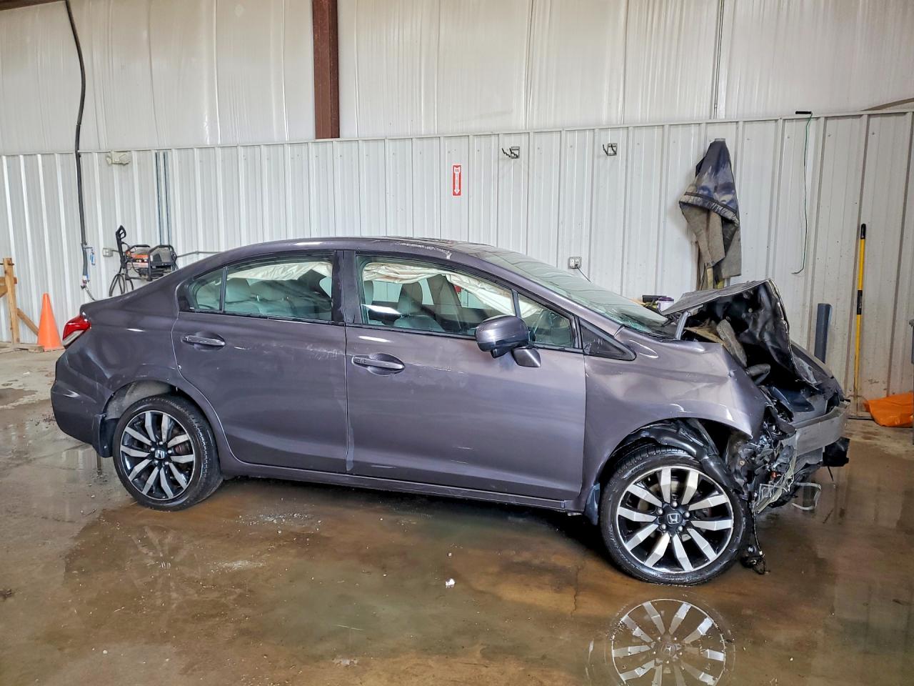 2015 Honda Civic Exl Gray vin: 2HGFB2F98FH552373