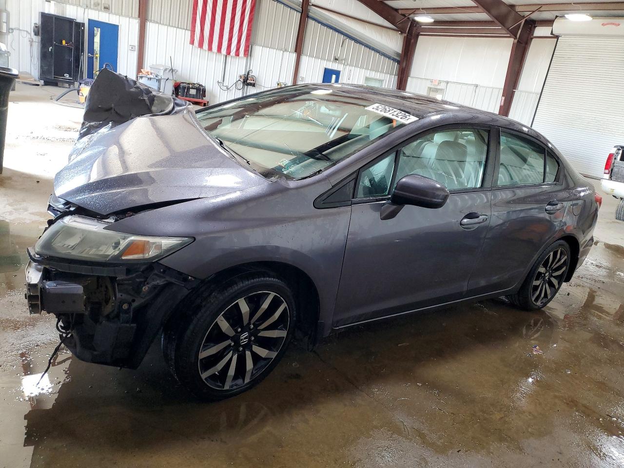 2015 Honda Civic Exl Gray vin: 2HGFB2F98FH552373