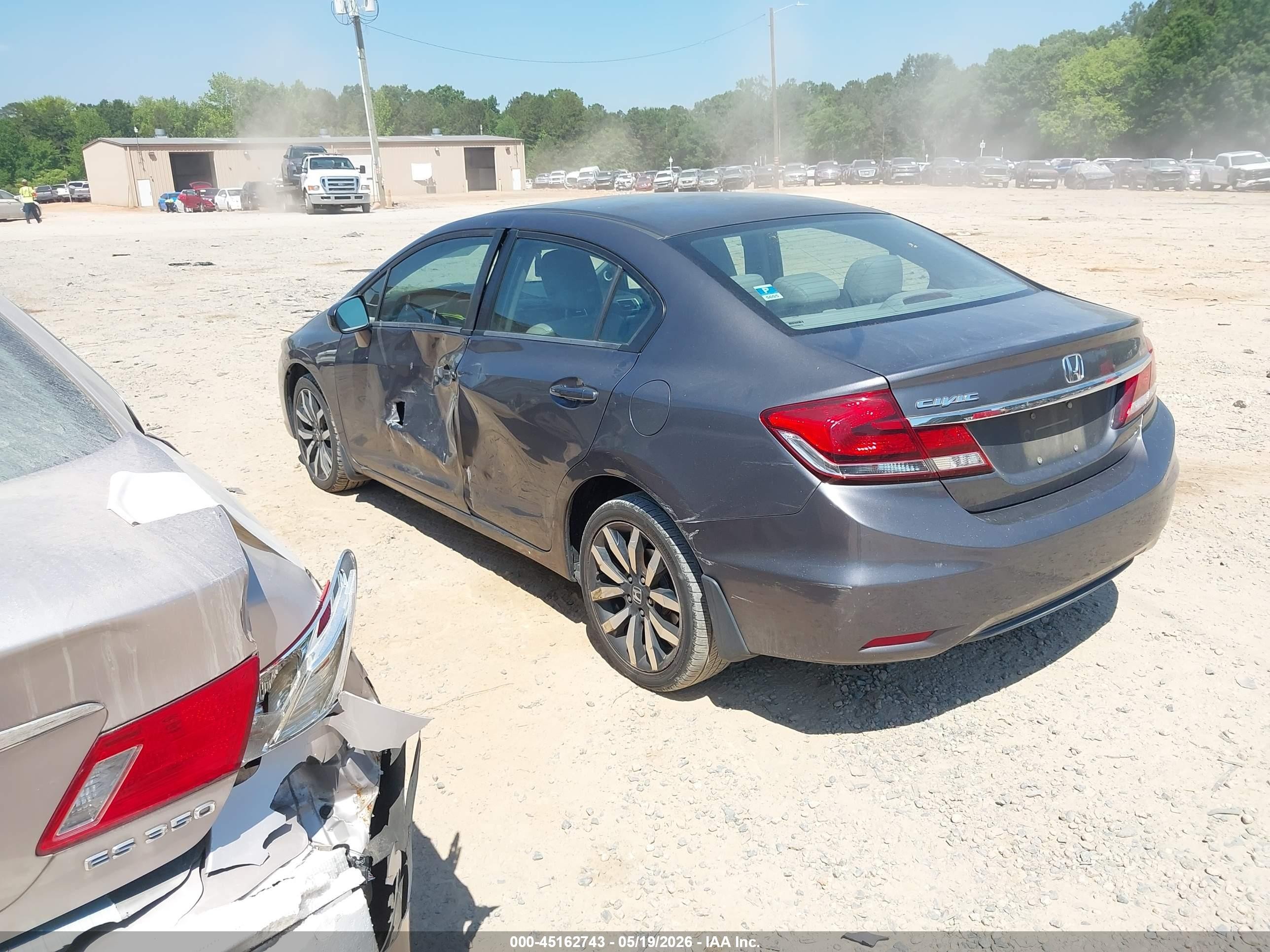2015 Honda Civic Ex-l Gray vin: 2HGFB2F98FH555676