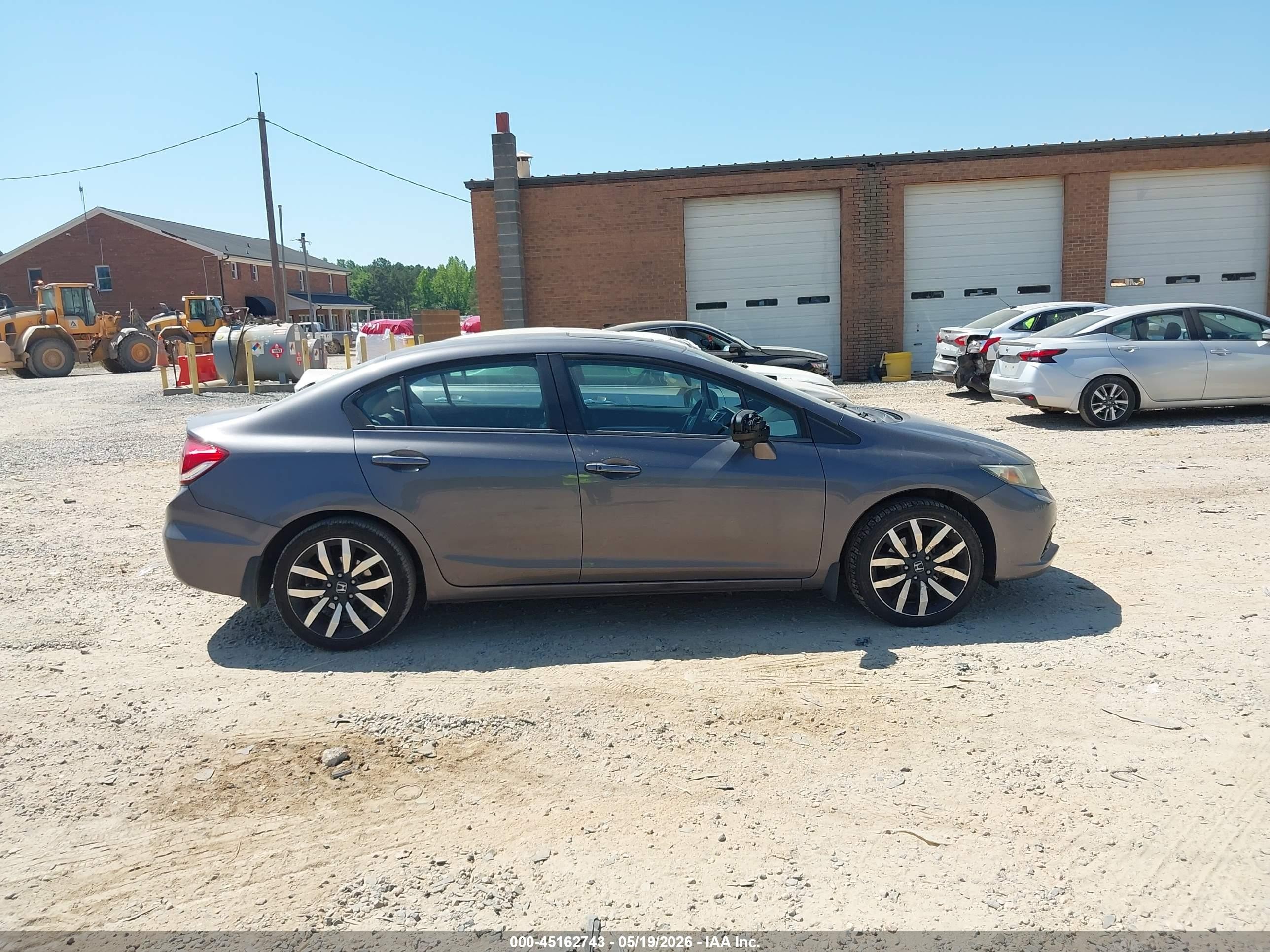 2015 Honda Civic Ex-l Gray vin: 2HGFB2F98FH555676