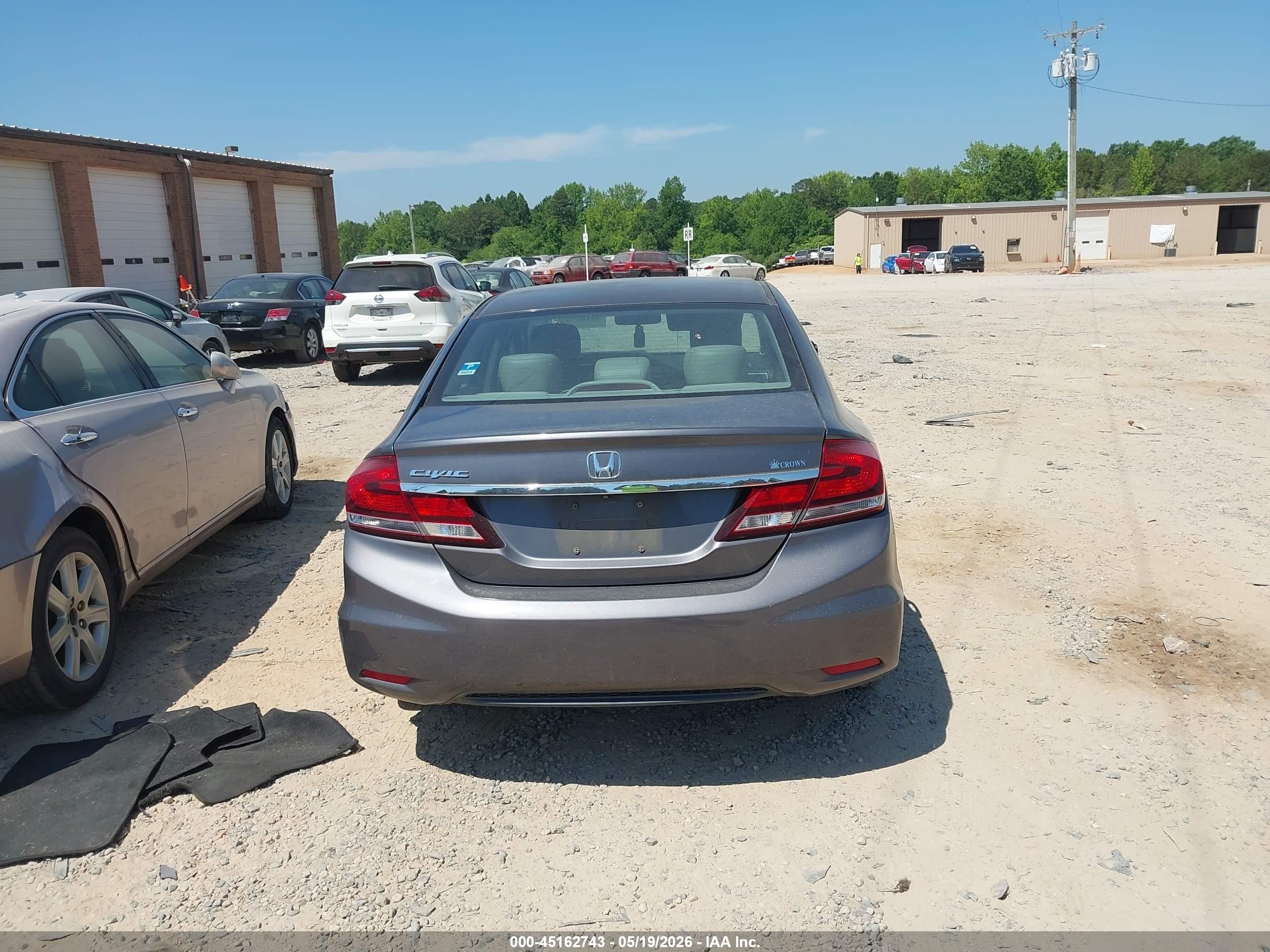 2015 Honda Civic Ex-l Gray vin: 2HGFB2F98FH555676
