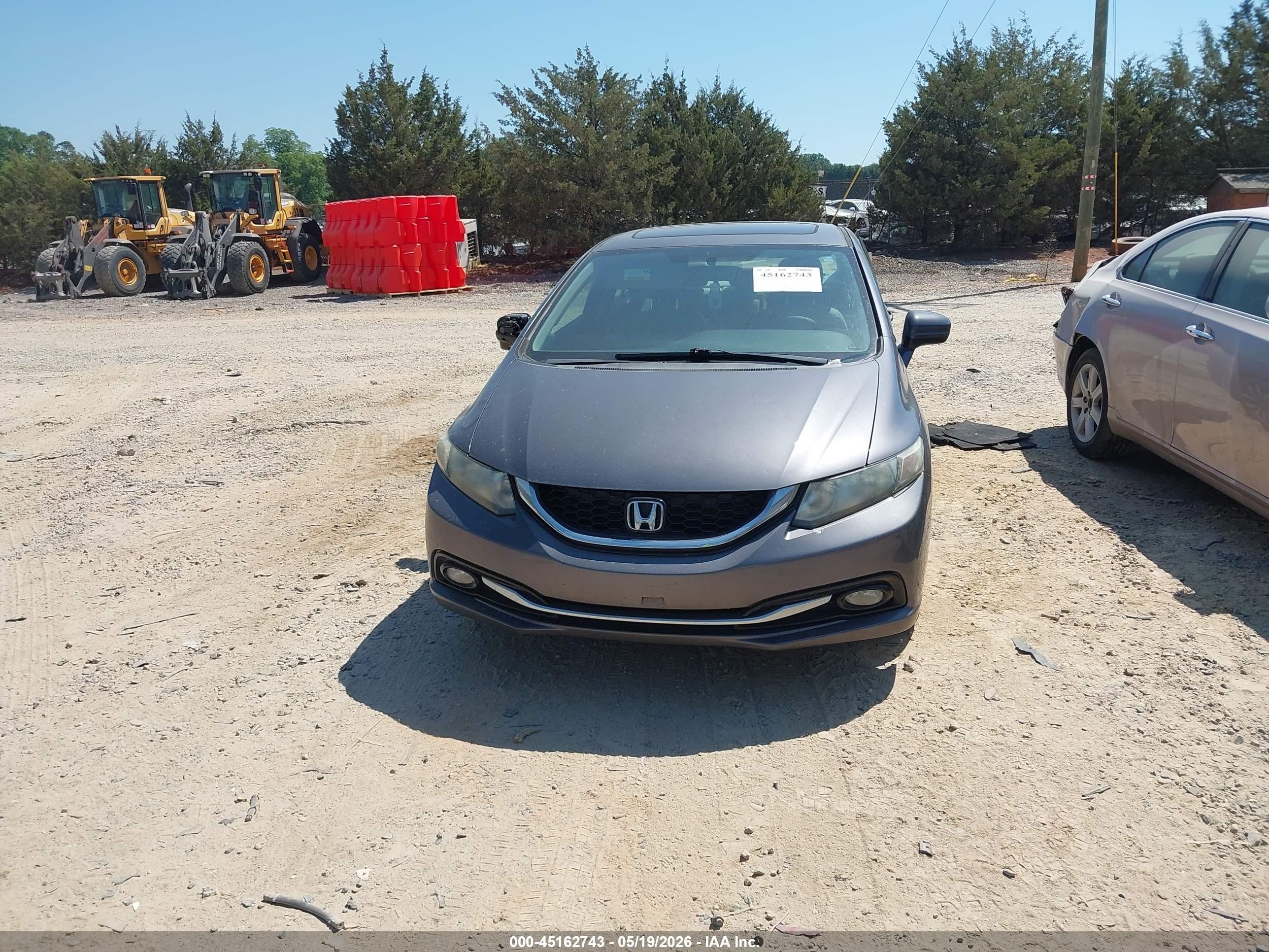 2015 Honda Civic Ex-l Gray vin: 2HGFB2F98FH555676