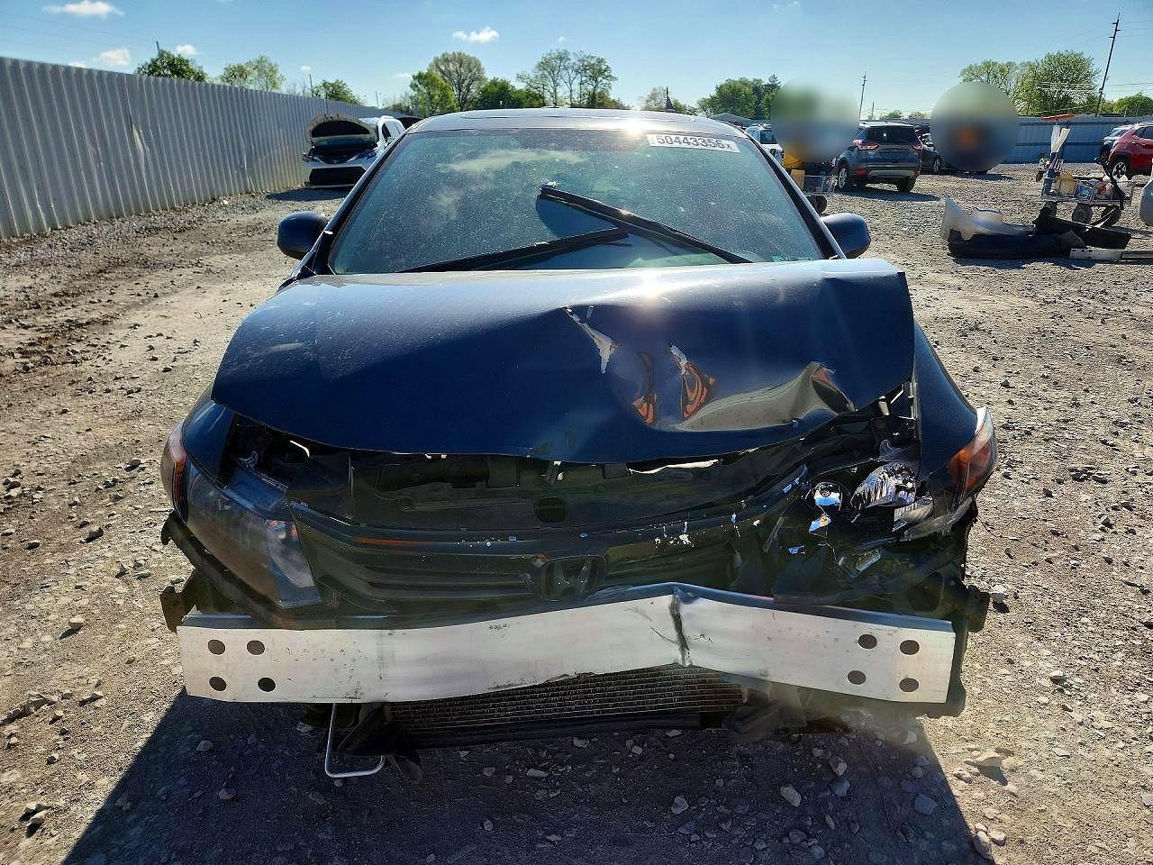 2012 Honda Civic Exl Gray vin: 2HGFB2F99CH515750