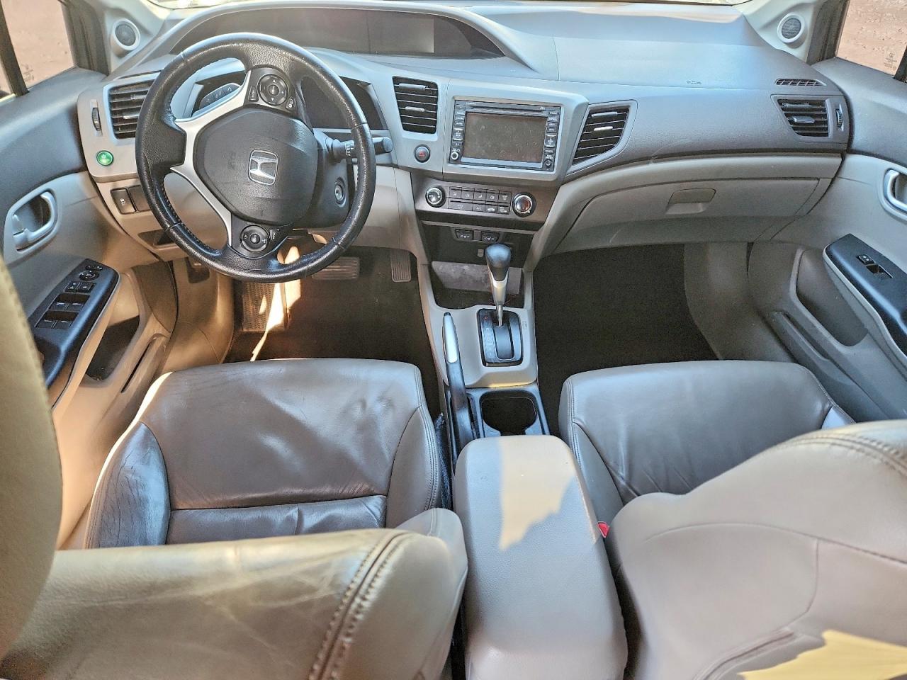 2012 Honda Civic Exl Gray vin: 2HGFB2F99CH515750