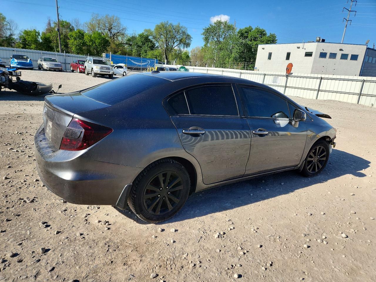 2012 Honda Civic Exl Gray vin: 2HGFB2F99CH515750