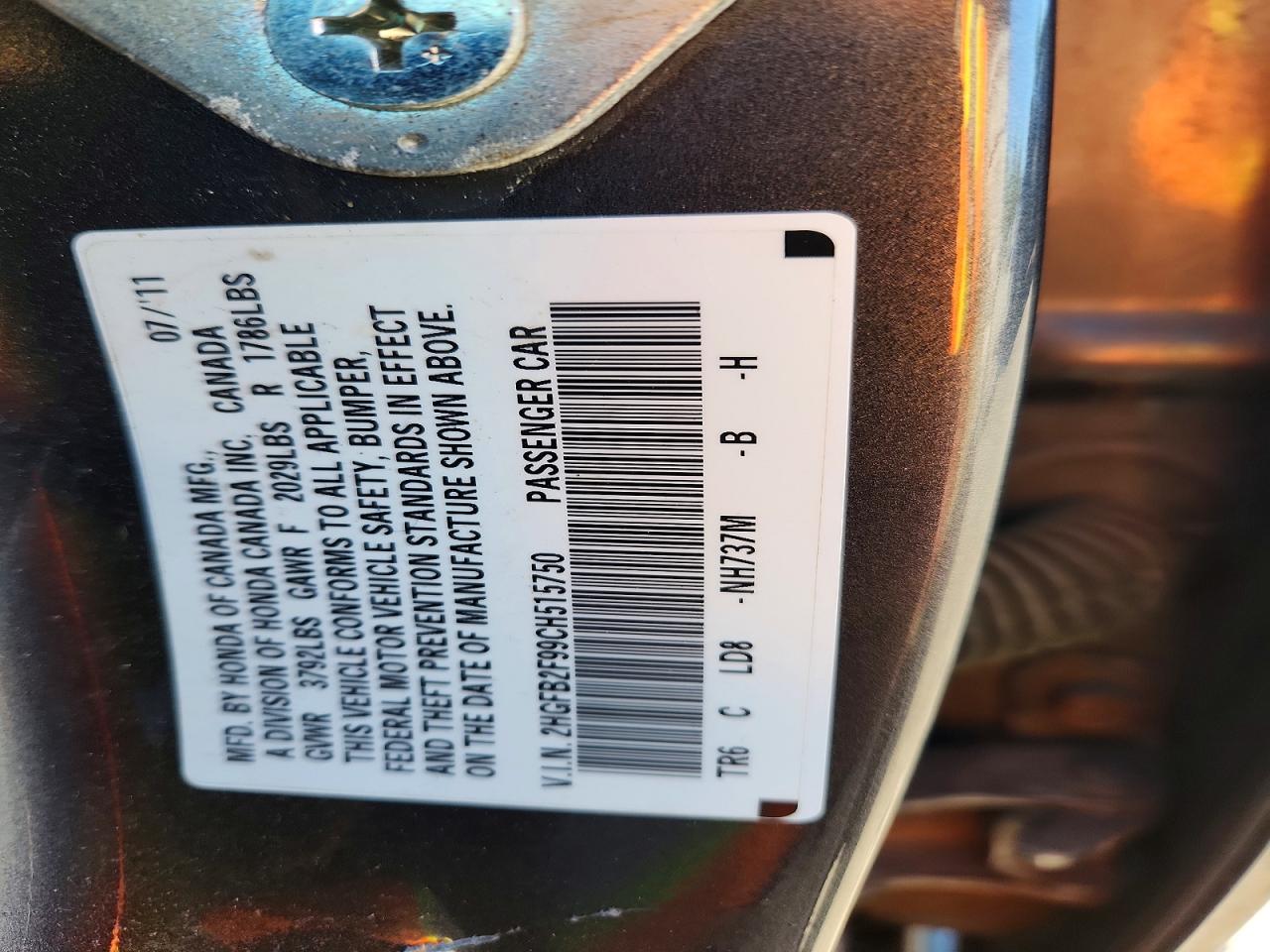 2012 Honda Civic Exl Gray vin: 2HGFB2F99CH515750