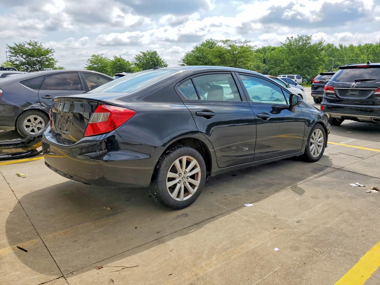2012 Honda Civic Exl Black vin: 2HGFB2F99CH537831