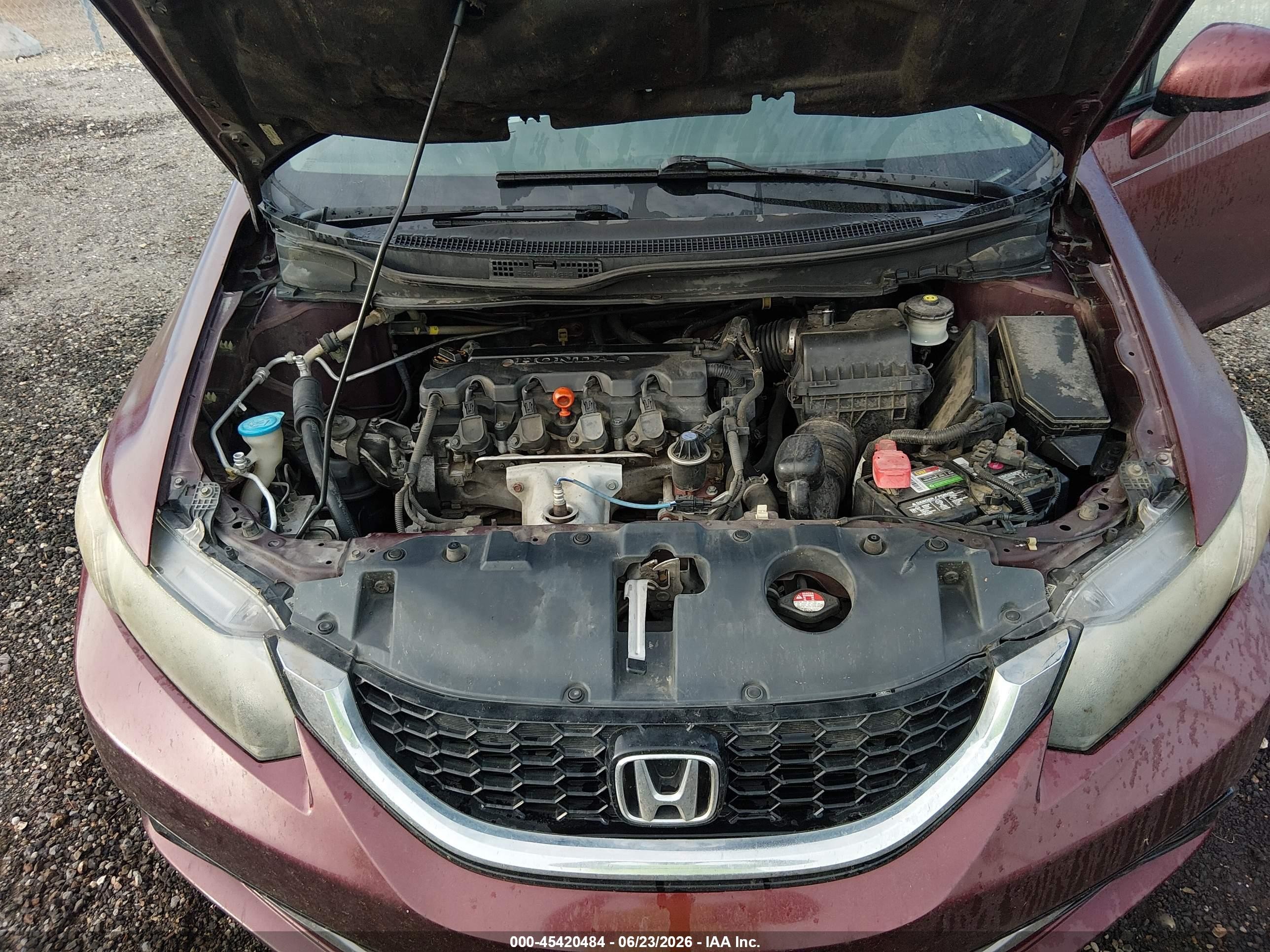 2013 Honda Civic Ex-l Бордовый vin: 2HGFB2F99DH508654