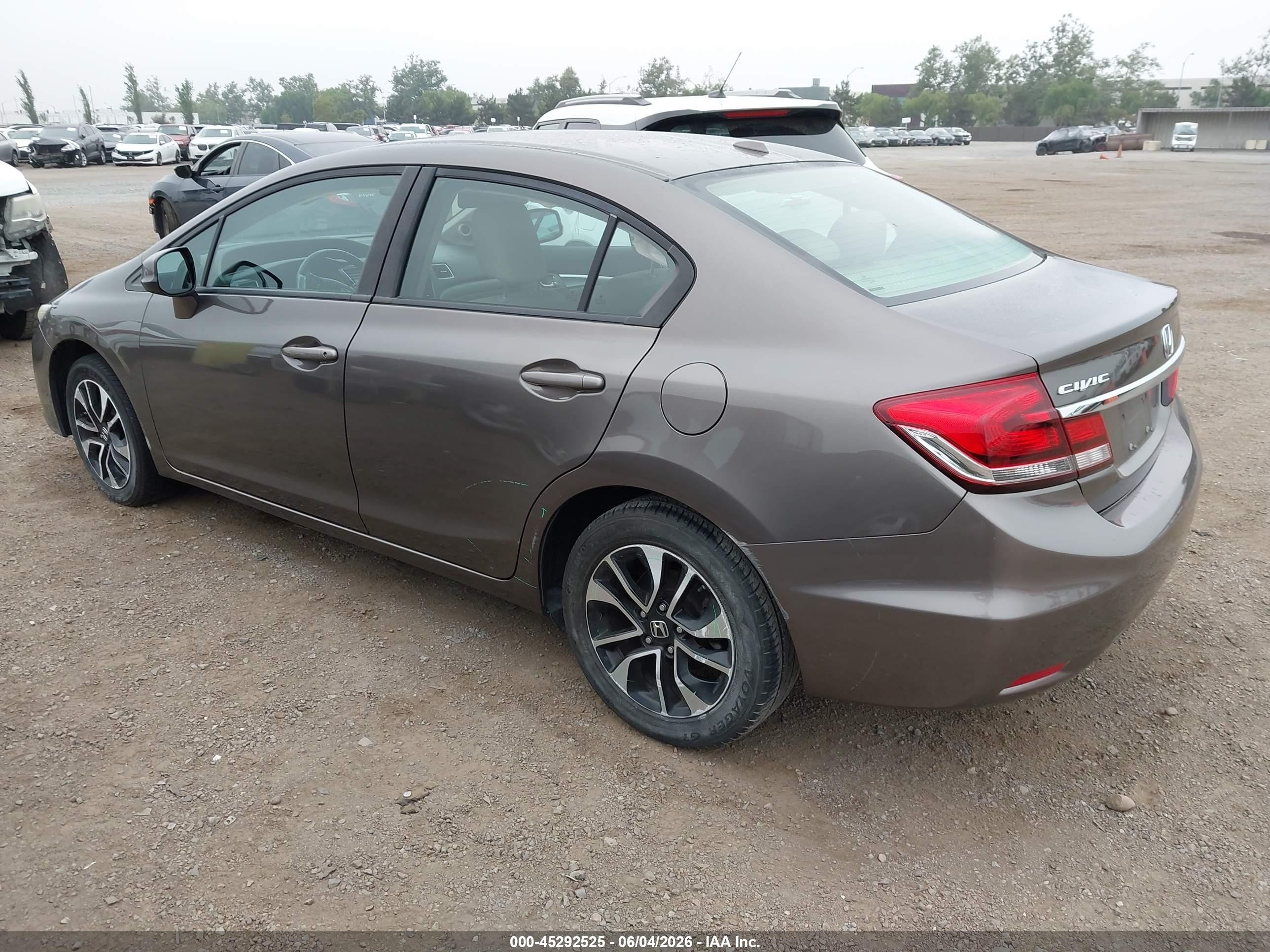 2013 Honda Civic Ex-l Gray vin: 2HGFB2F99DH529570