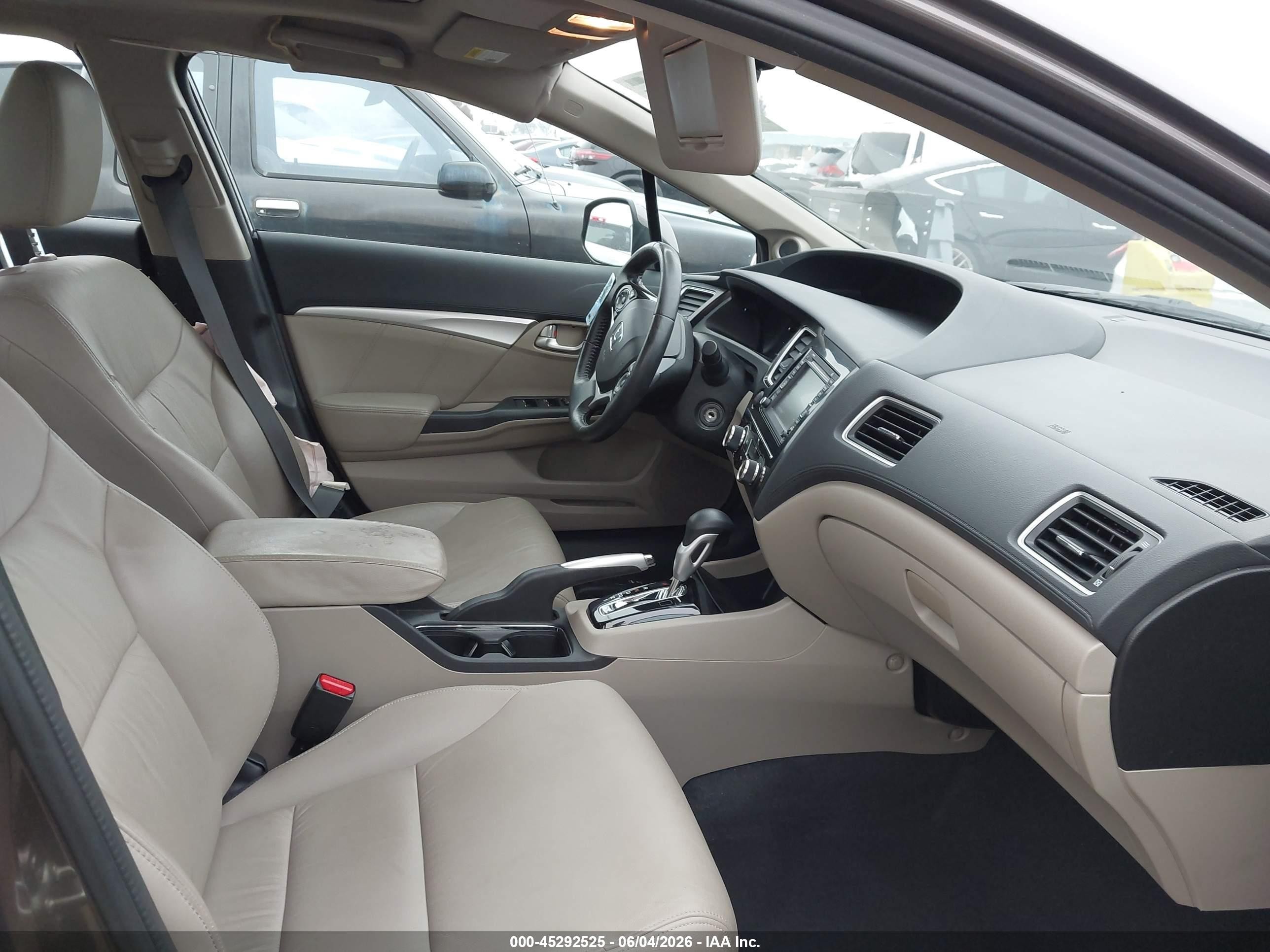 2013 Honda Civic Ex-l Gray vin: 2HGFB2F99DH529570
