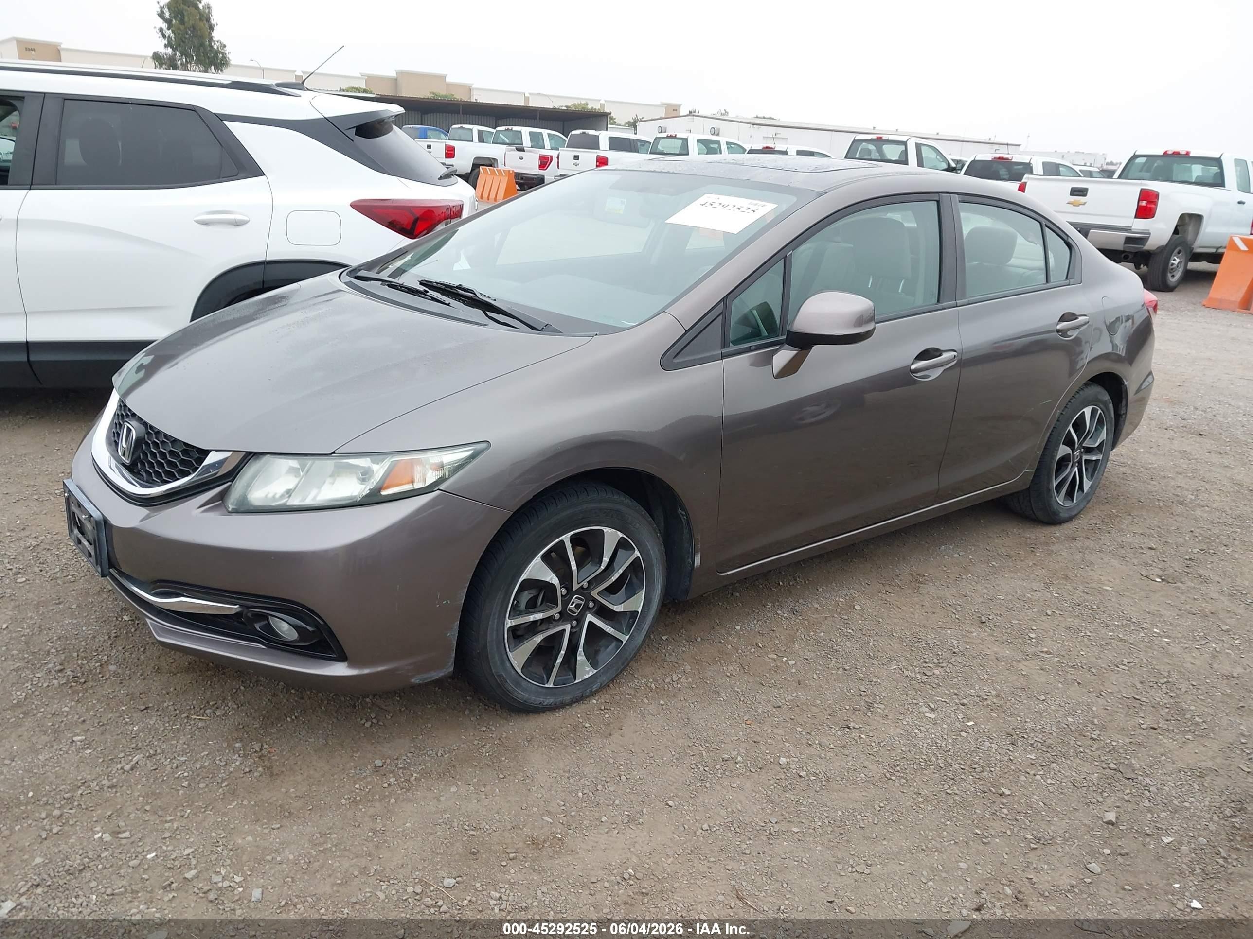2013 Honda Civic Ex-l Gray vin: 2HGFB2F99DH529570