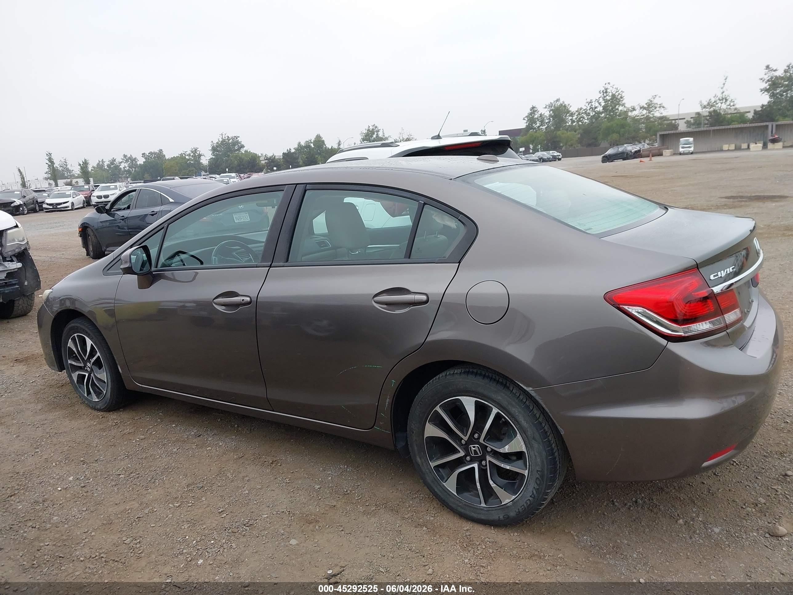 2013 Honda Civic Ex-l Gray vin: 2HGFB2F99DH529570