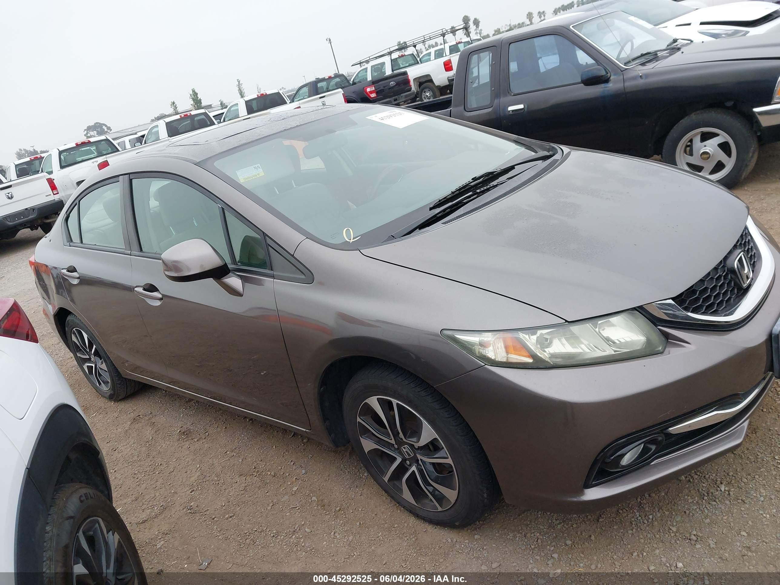 2013 Honda Civic Ex-l Gray vin: 2HGFB2F99DH529570