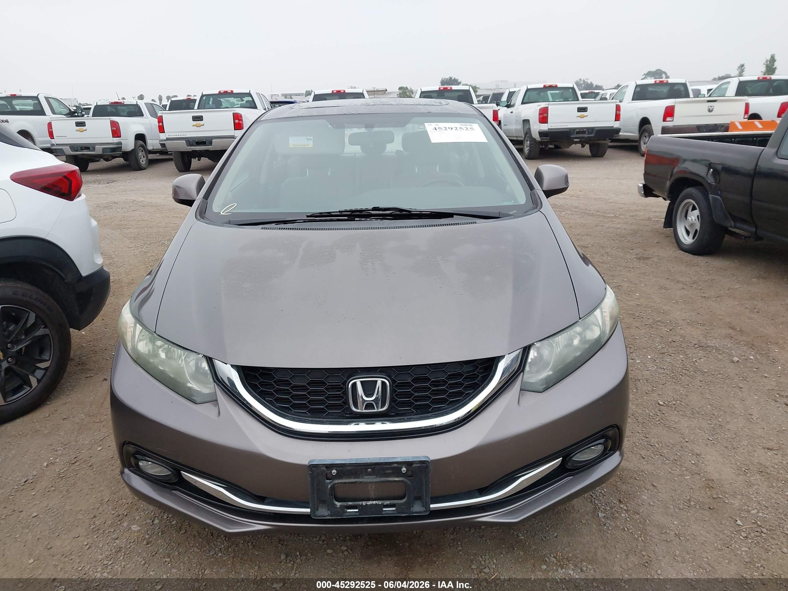 2013 Honda Civic Ex-l Gray vin: 2HGFB2F99DH529570